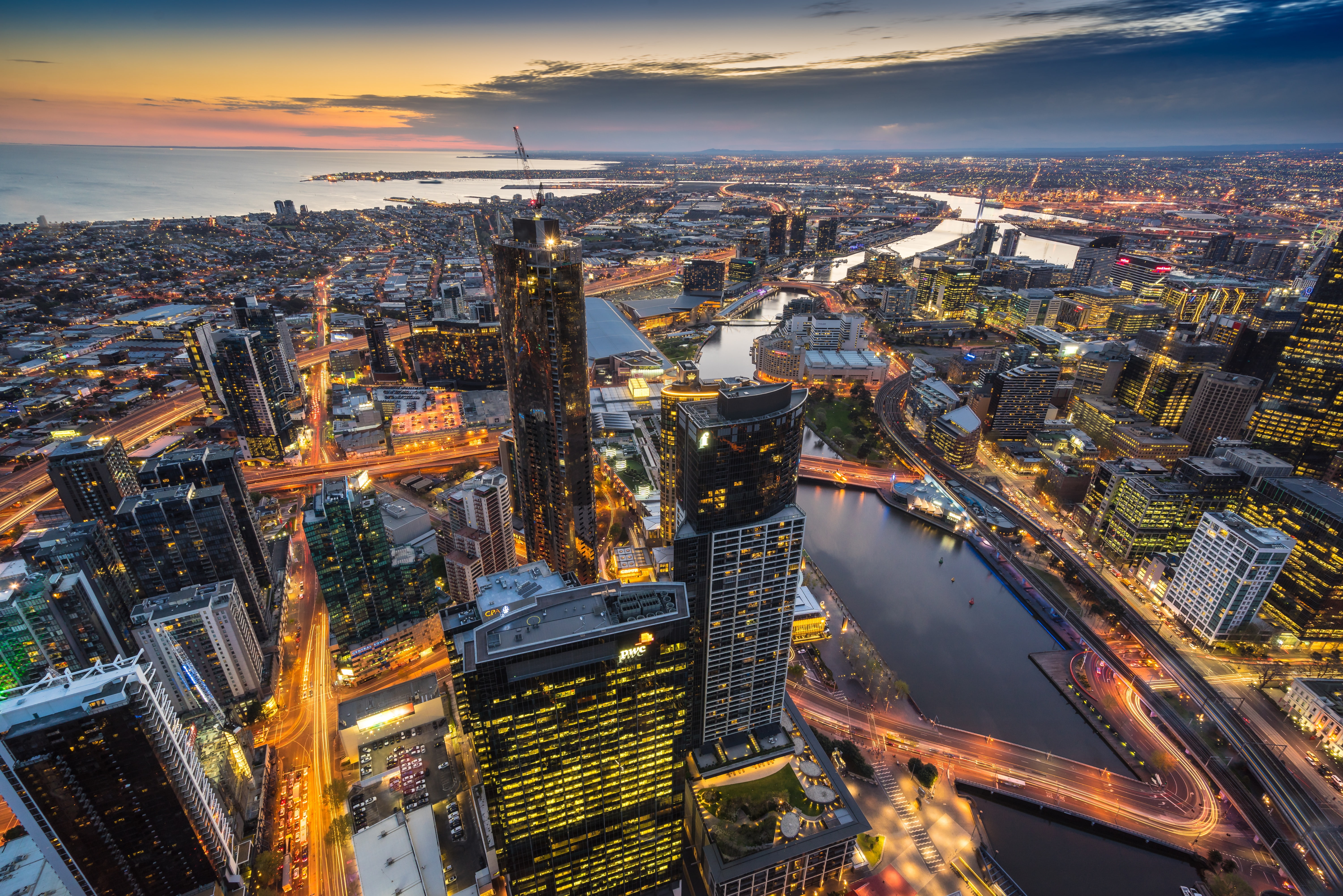 5K, Eureka Tower, Australia, Melbourne, HD Wallpaper