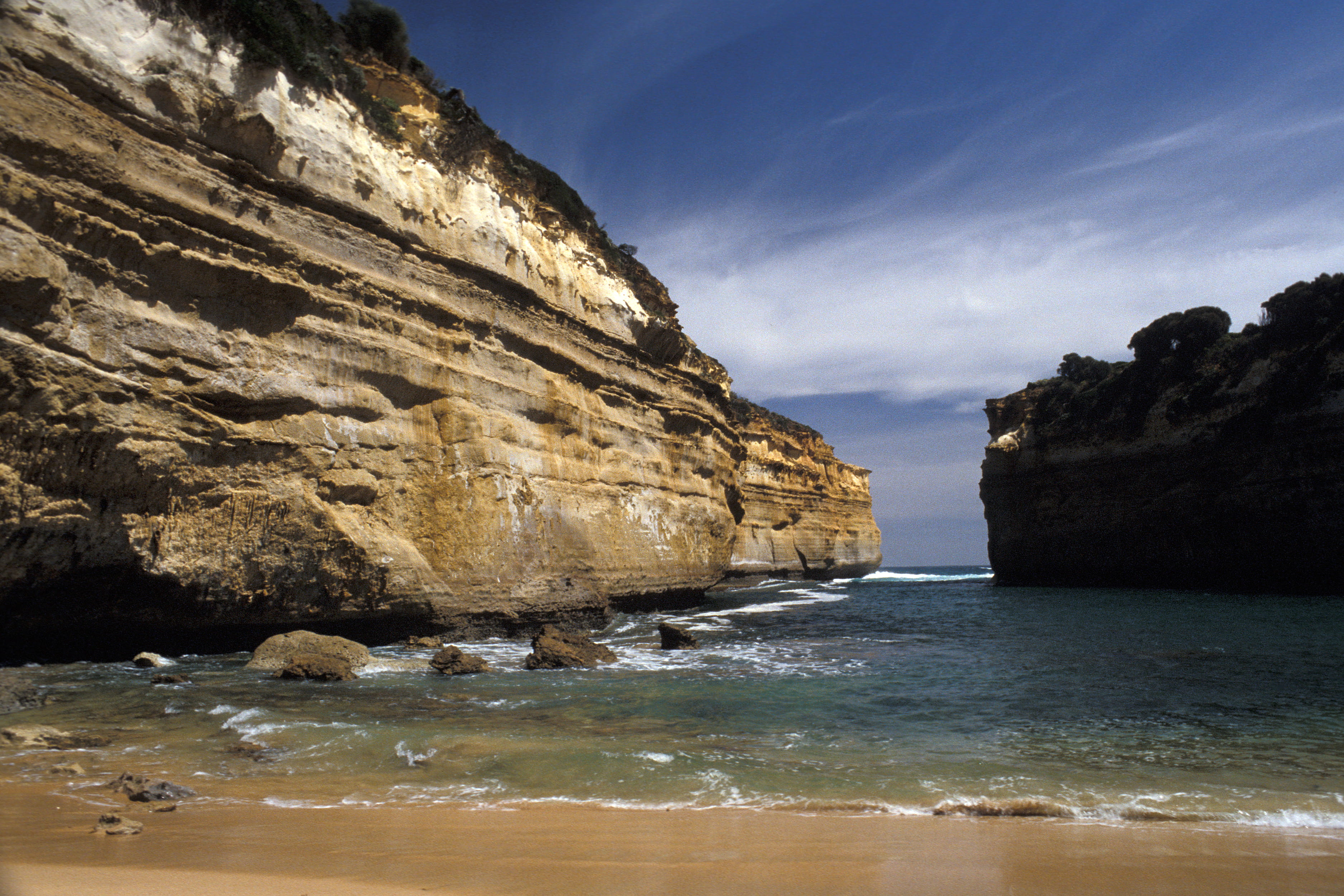 stack rock, sea, nature, rocks, eroded, rock, motion, tranquility, scenics - nature, 2K, tranquil scene, land, day, non-urban scene, solid, sand, outdoors, HD Wallpaper