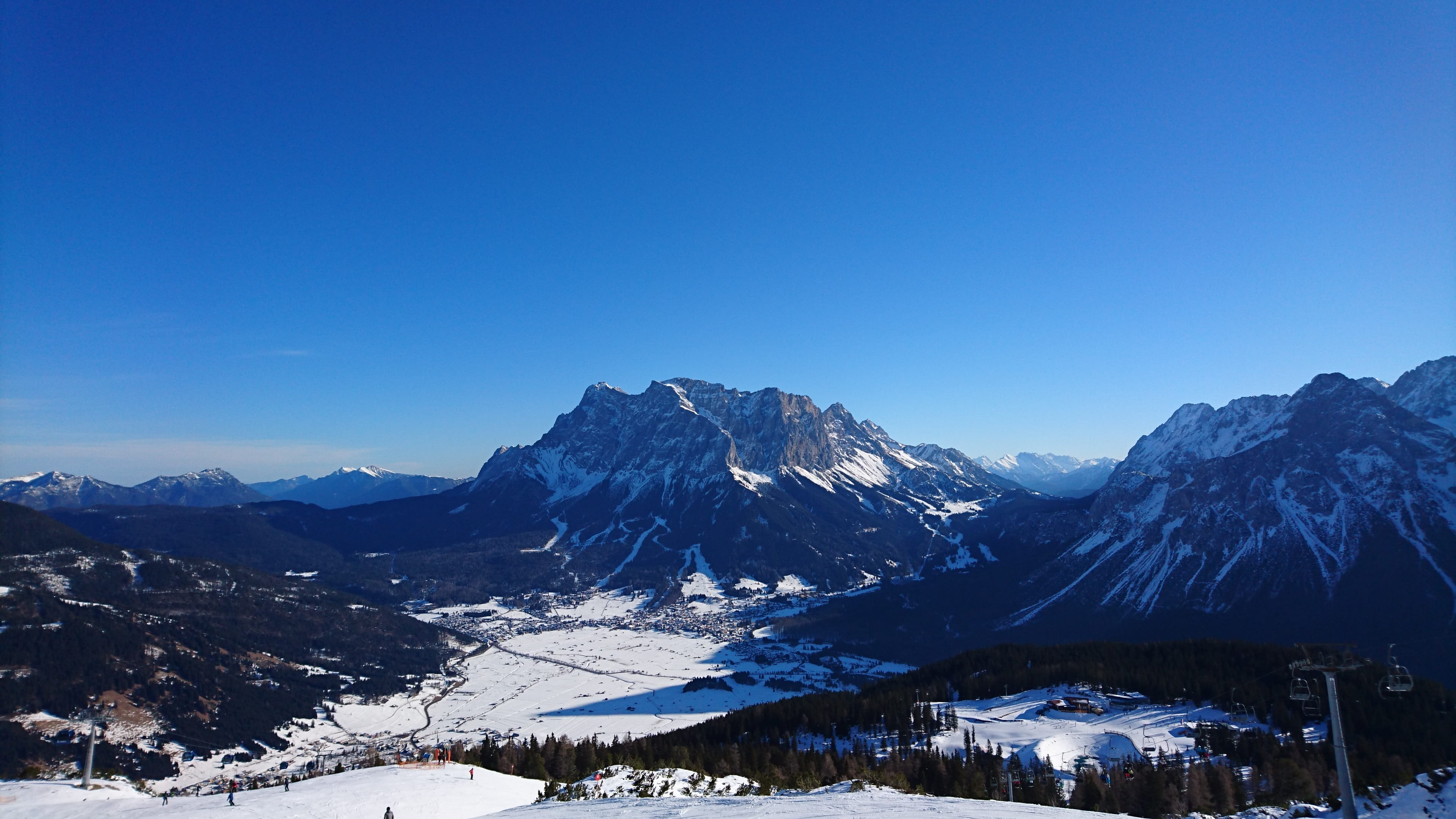 imposing, snowy, scenics, tranquility, mountain Range, horizon, distant view, cold - Temperature, erwald, beauty in nature, no People, sky, landscape, rock, HD Wallpaper