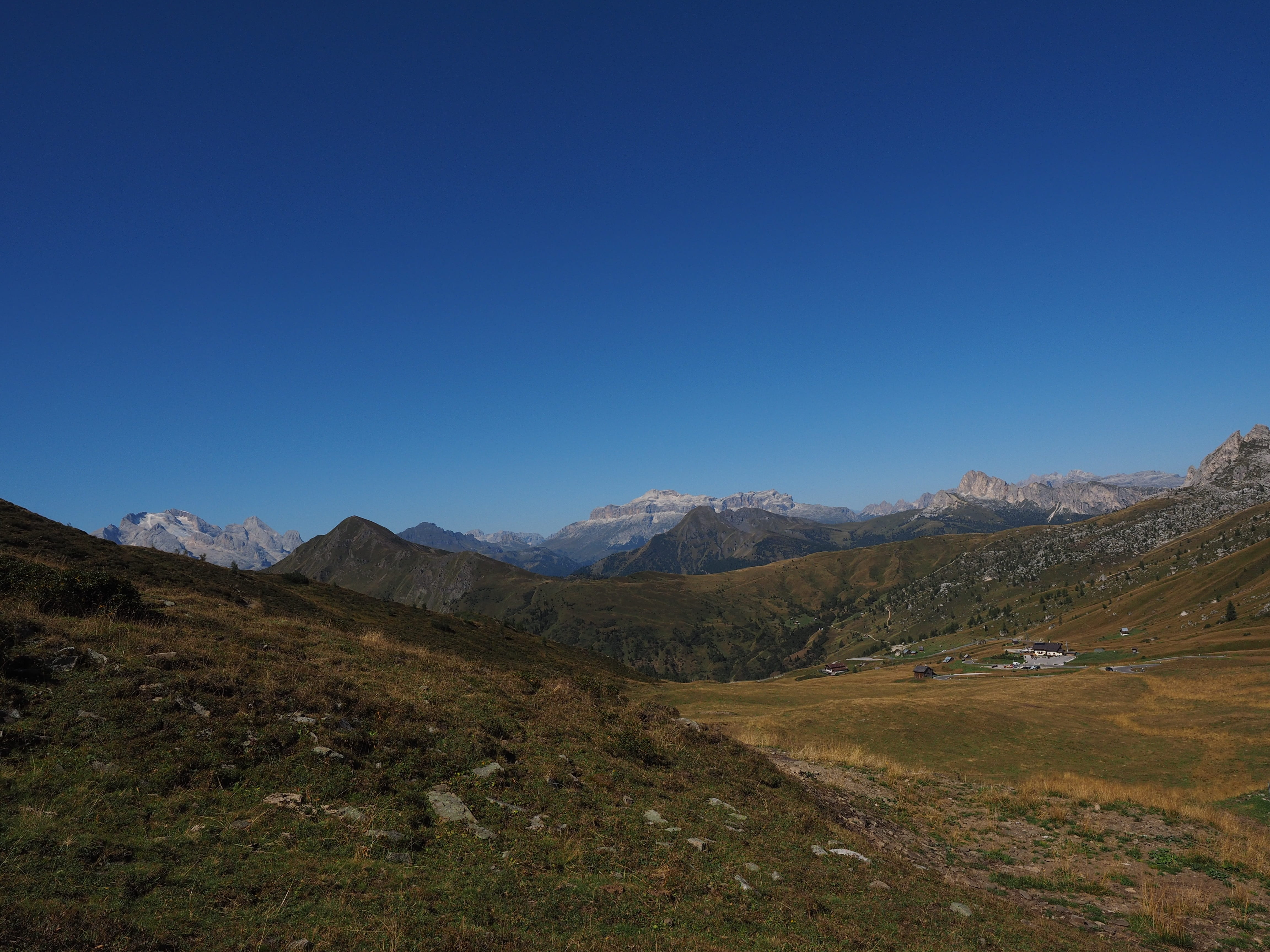 foresight, landscape, nature, remote, viewpoint, no people, gran vernel, south tyrol, land, tranquility, non-urban scene, monte pore, copy space, sasso di mezzodi, HD Wallpaper