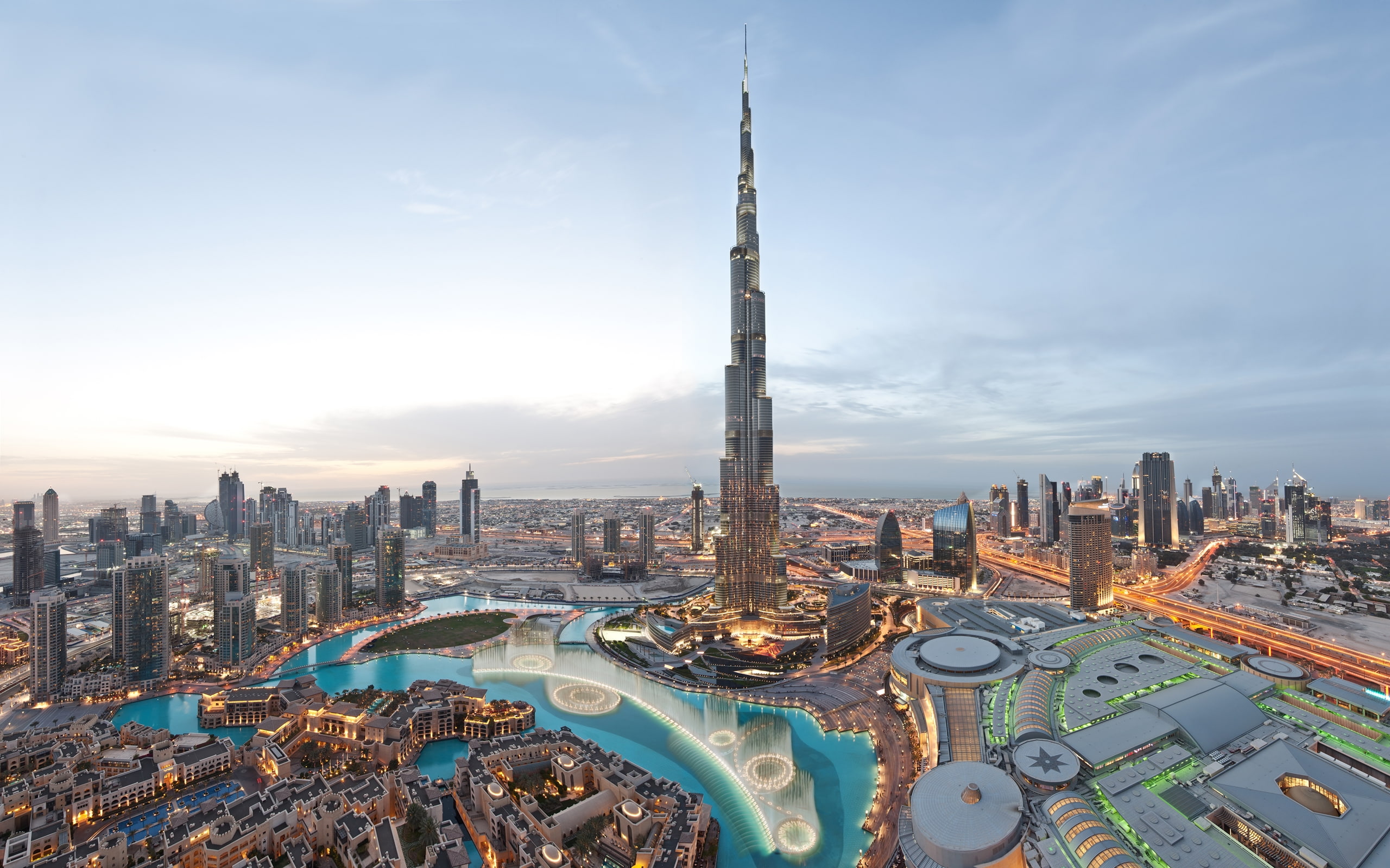 downtown, overview, 2K, dubai, HD Wallpaper