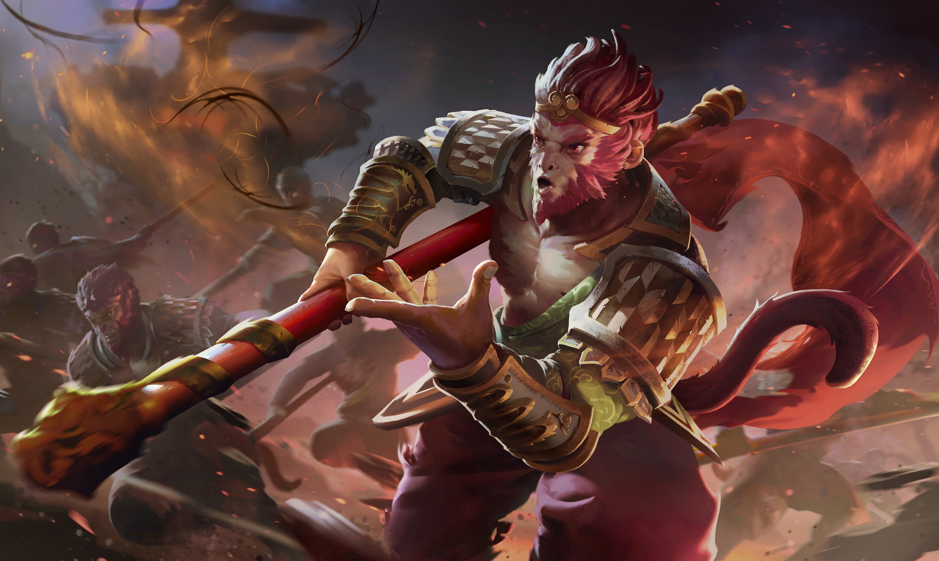 Monkey King (DotA 2), Dota, 1080P, DotA 2, HD Wallpaper