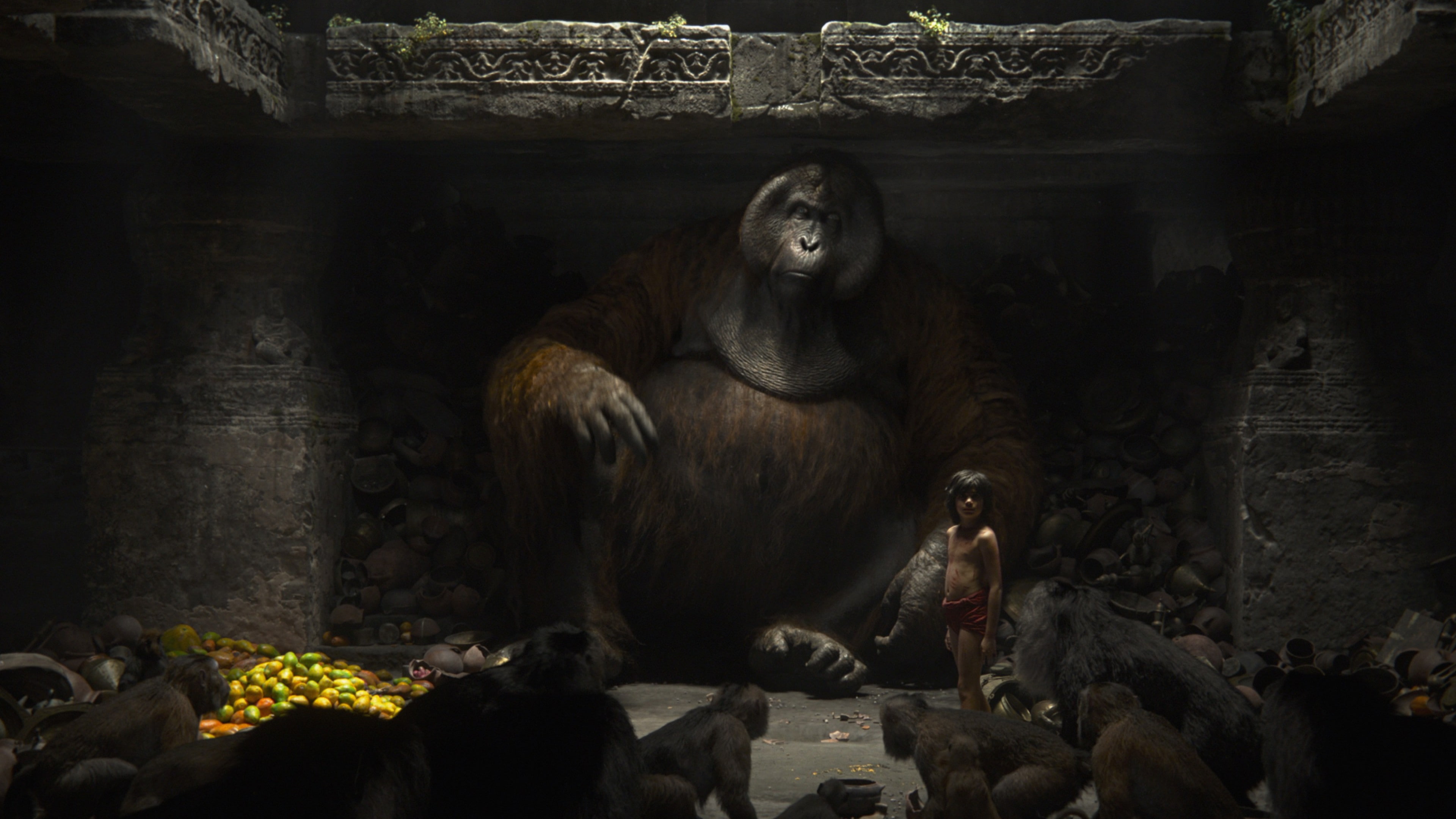 movie, adventure, 4K, King Louie, fantasy, book, king, louie, The Jungle Book, scene, jungle, Best movies of 2016, Monkey King, HD Wallpaper
