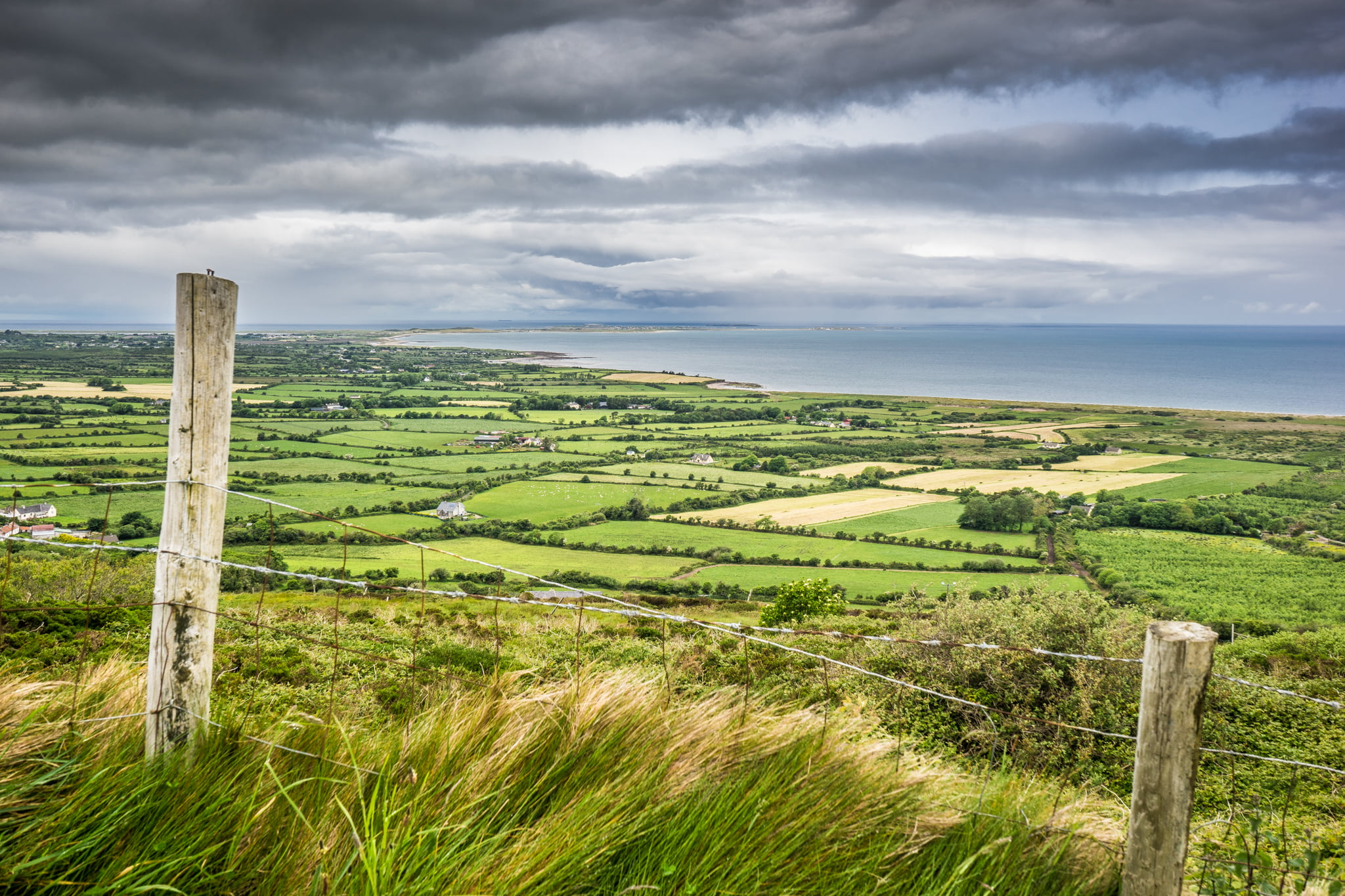 europe, photography, Dingle peninsula, co, green, geotagged, hill, sky, peninsula, Ireland, valley, nature, untitled, sea, sony a7, co. Kerry, photo, kerry, HD Wallpaper