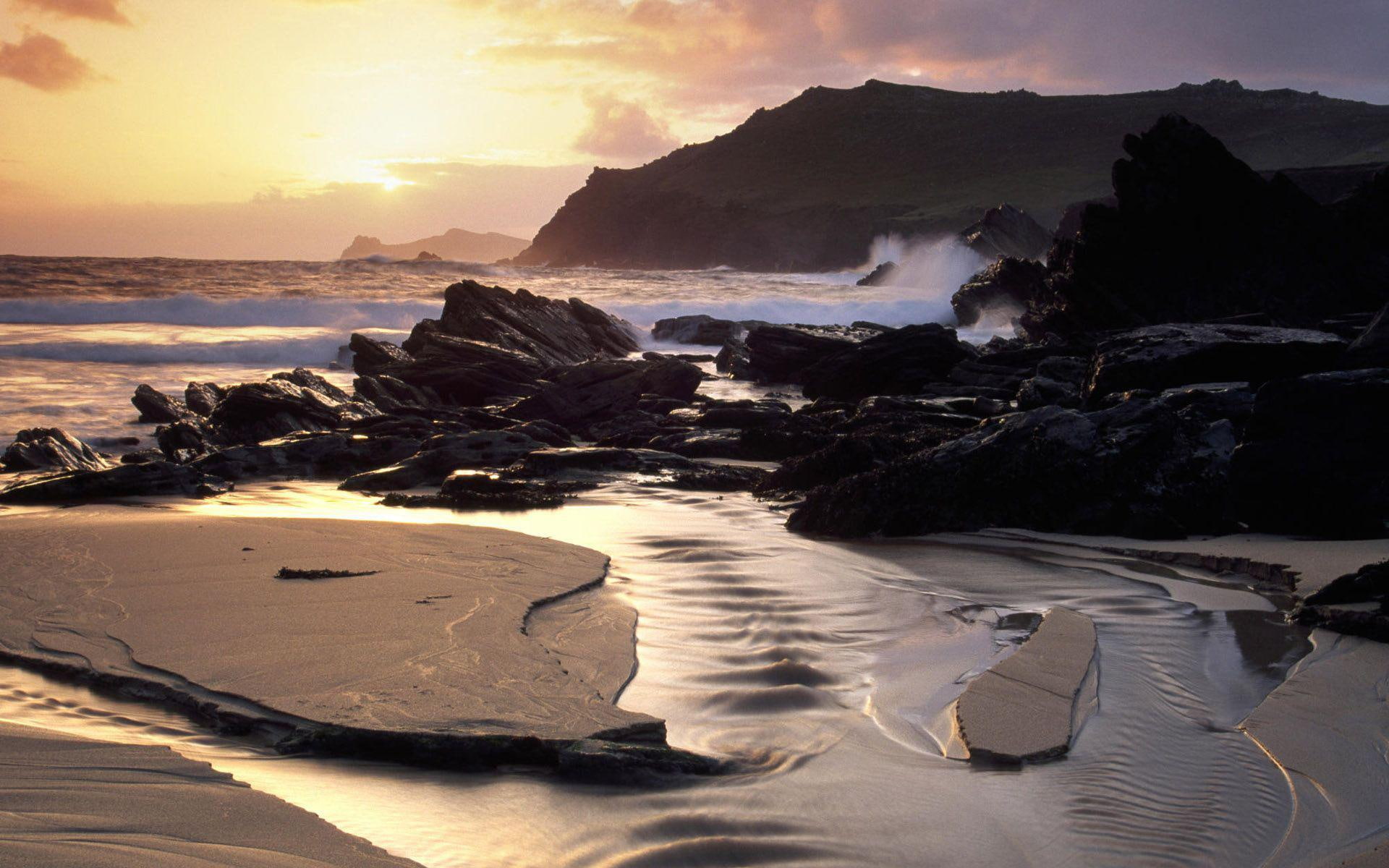 dingle, beaches, 1920x1200, body, ireland, europe, peninsula, water, 1080P, HD Wallpaper