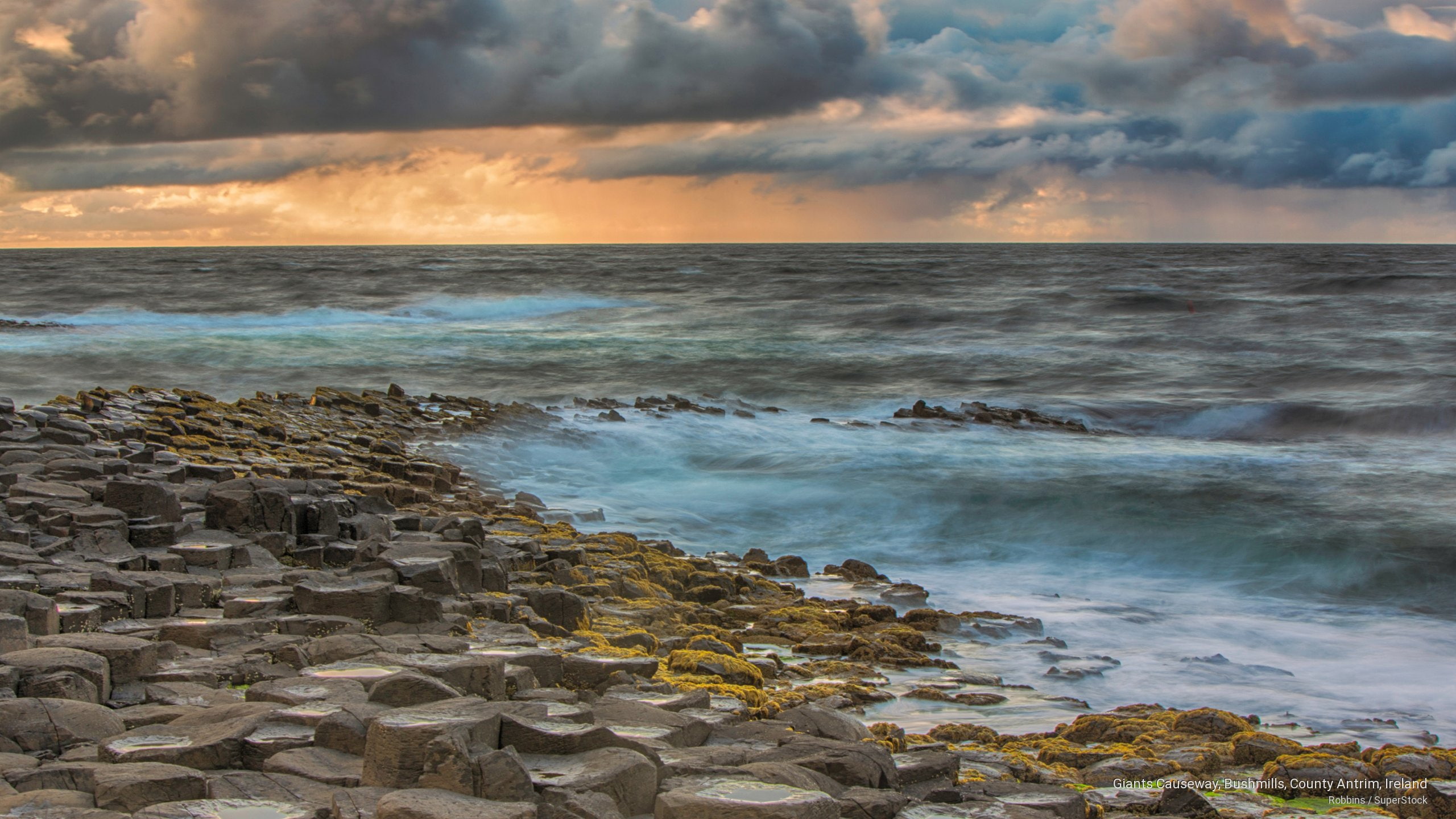 antrim, causeway, giants, 2K, ireland, Beaches, bushmills, county, HD Wallpaper