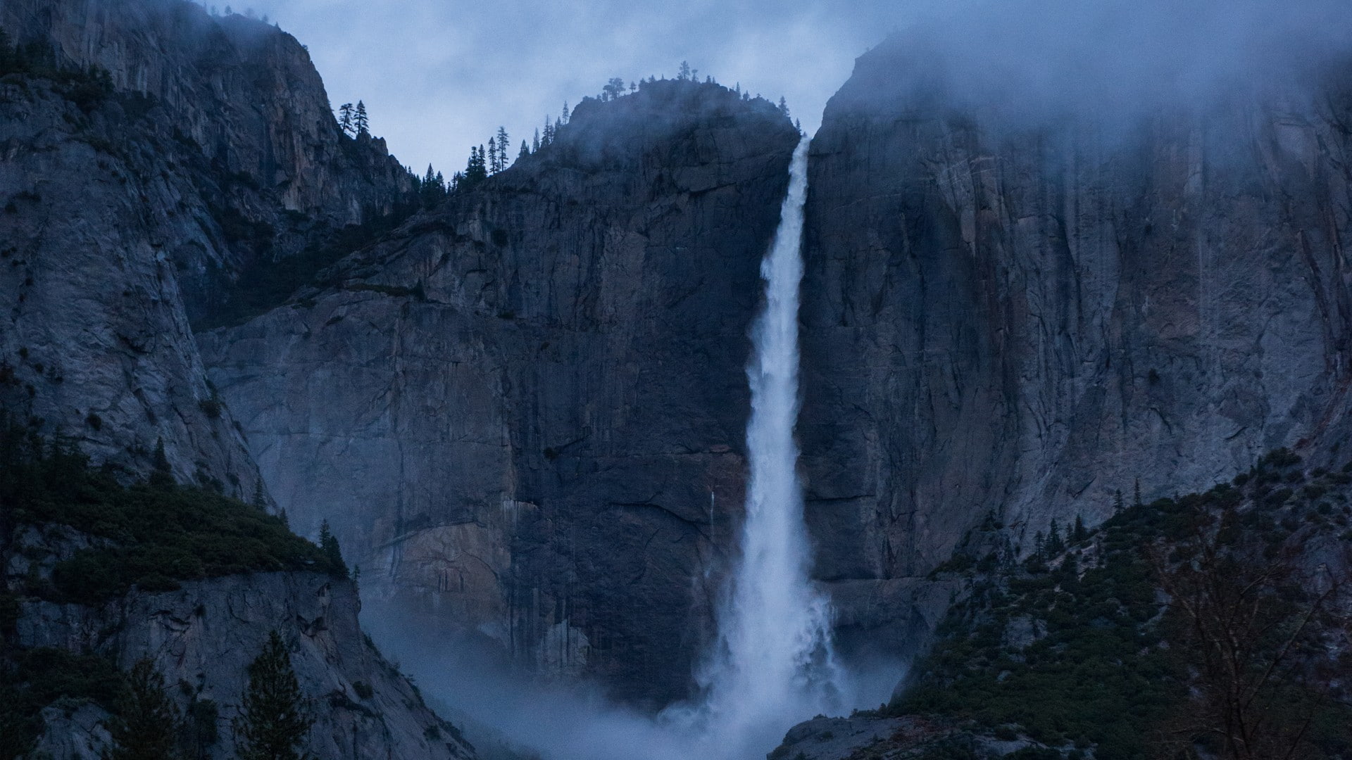 rock, falls, nature, 1080P, stone, angel, hd, waterfall, HD Wallpaper