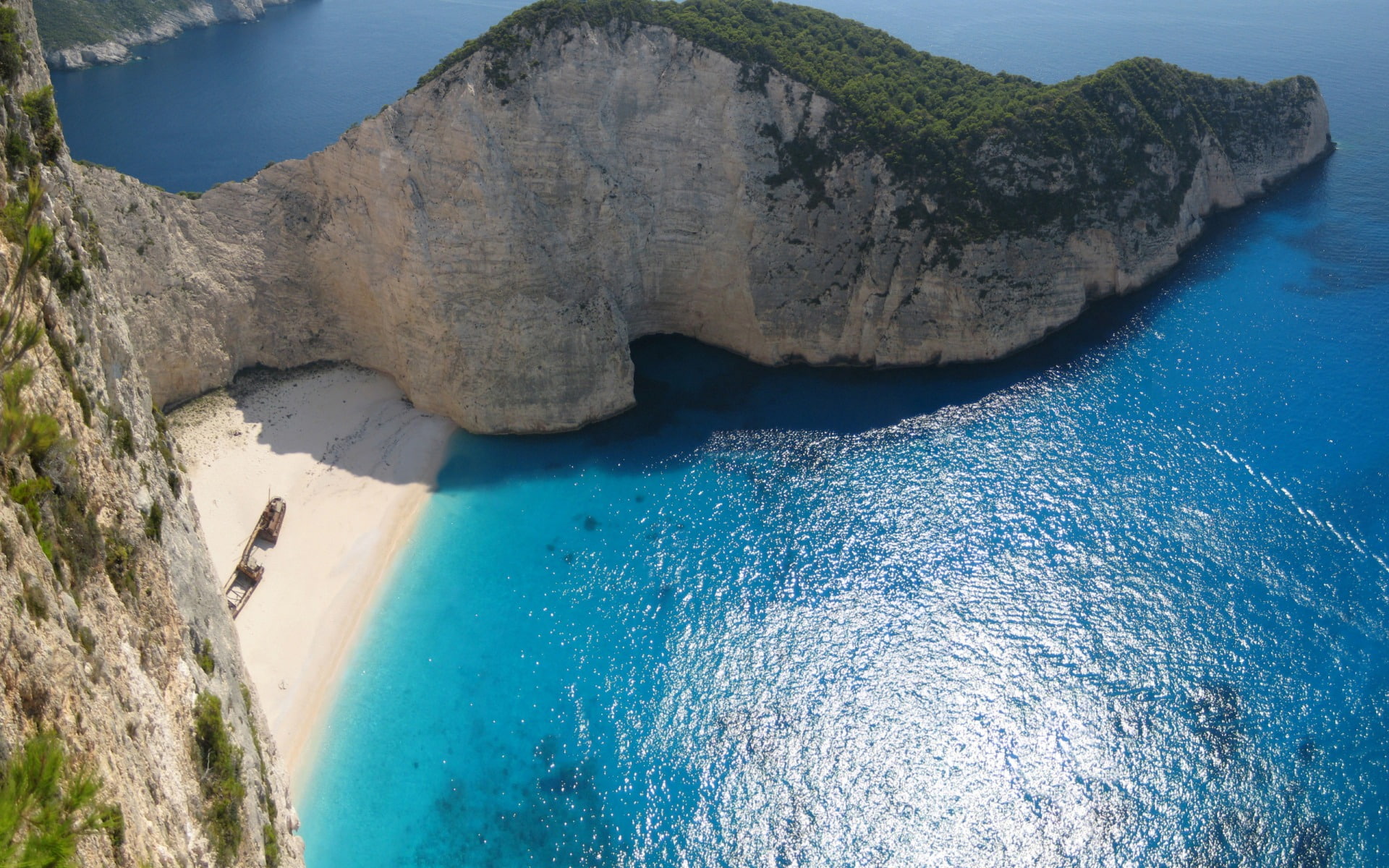 Cliff, Sand, Zakynthos, Earth, Greece, Navagio Beach, Sea, FC Barcelona, Beach, 1080P, HD Wallpaper