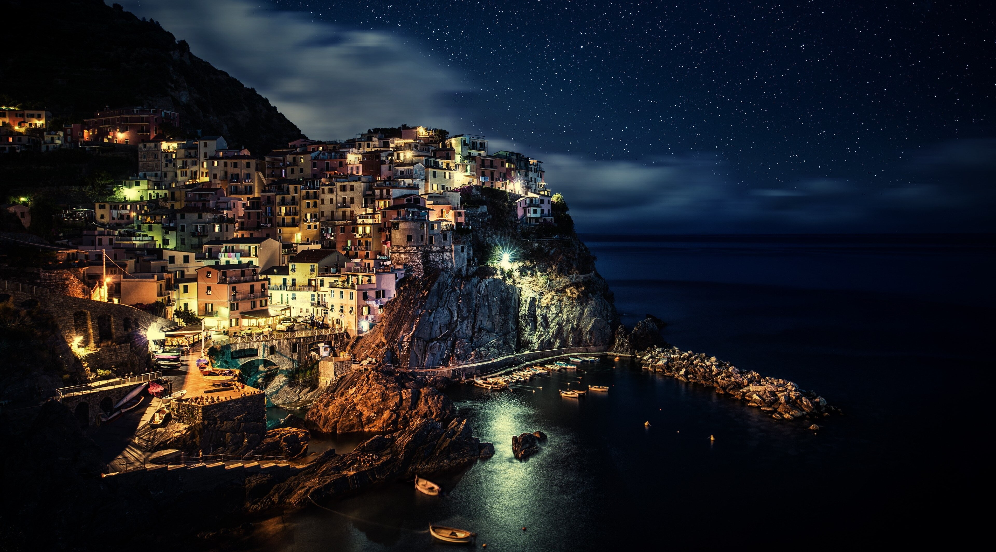 no people, architecture, built structure, building exterior, cityscape, cloud - sky, illuminated, outdoors, scenics - nature, horizon over water, townscape, HD Wallpaper