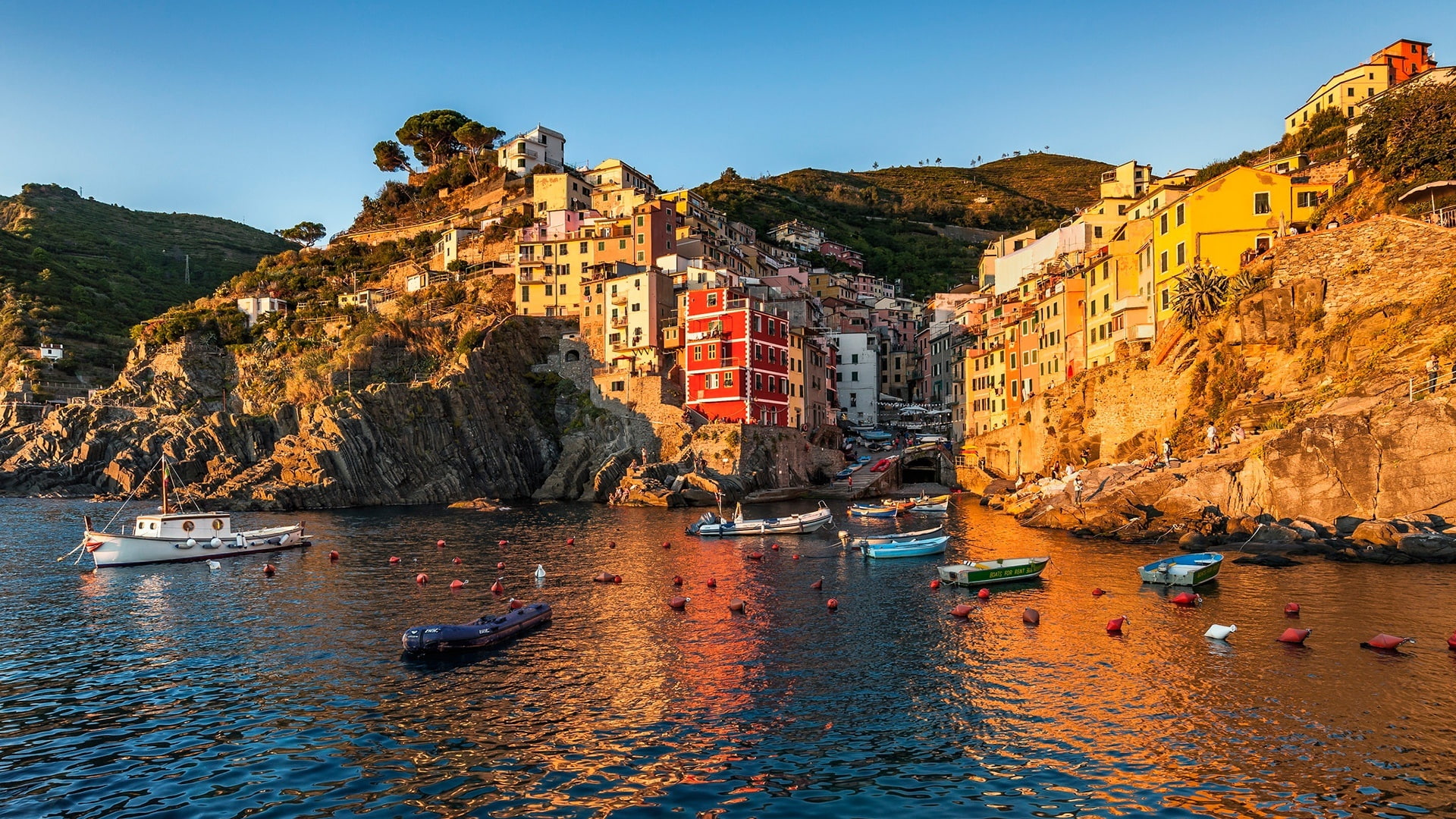 1080P, coast, europe, crag, promontory, bay, sea, italy, tourism, la spezia, liguria, cinque terre, cliff, landscape, rock, HD Wallpaper