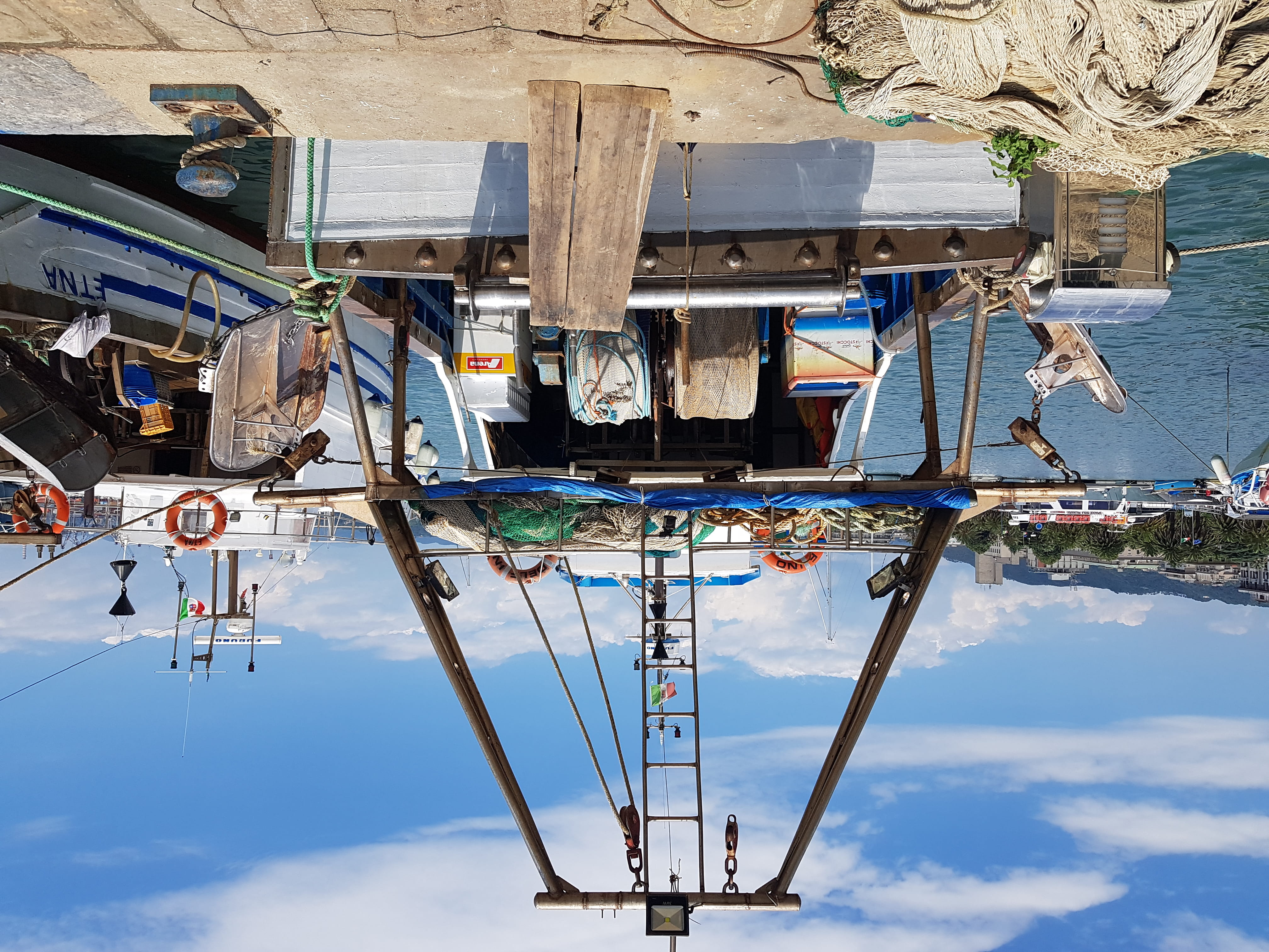 italy, building exterior, transportation, architecture, mode of transportation, sky, day, wood - material, cloud - sky, outdoors, sunlight, water, 4K, HD Wallpaper