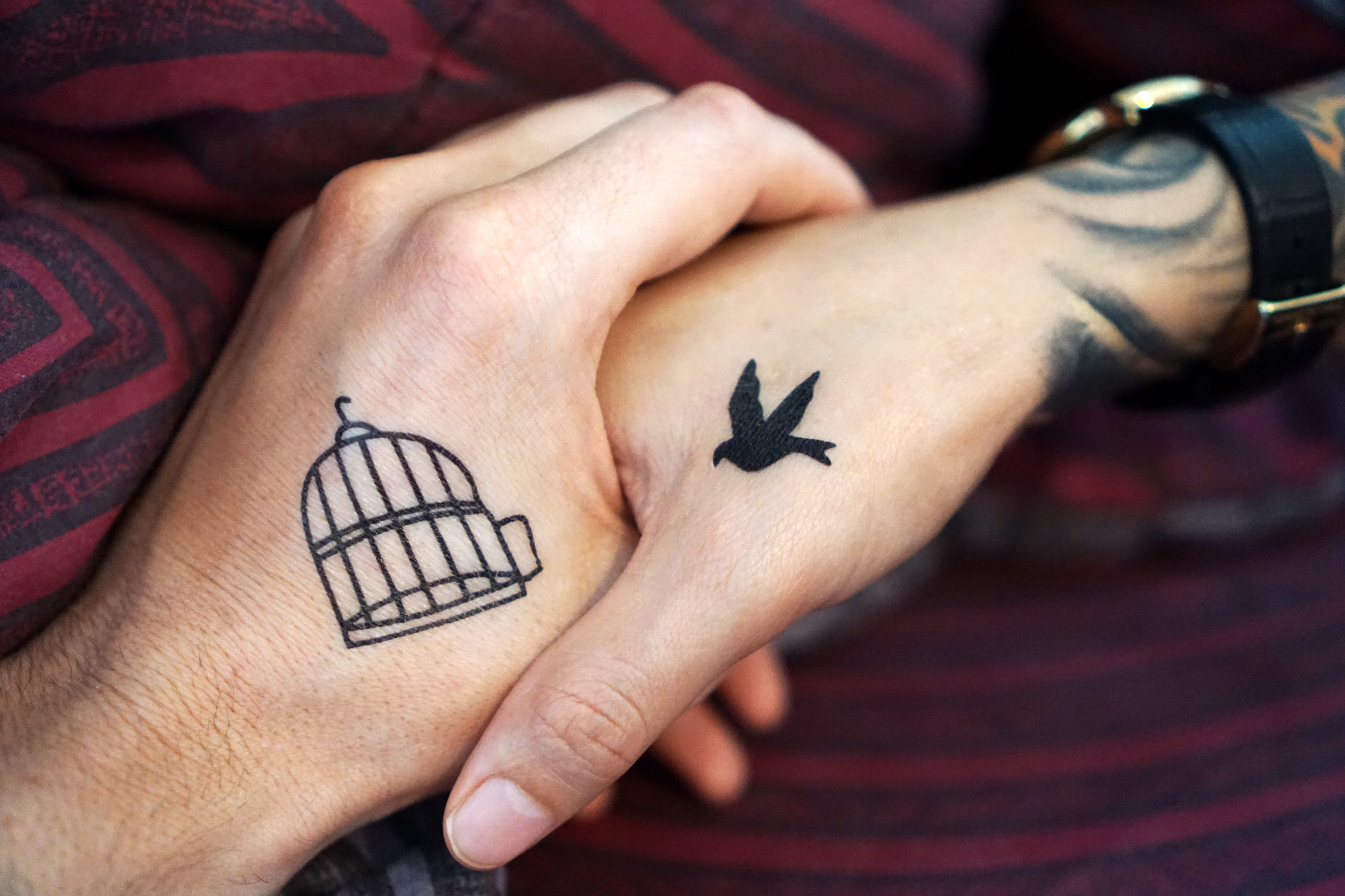 wrist, text, love, person, men, married, couple, keep your hand, tattooed, partner, body part, holding, adult, wristwatch, art and craft, close-up, woman, HD Wallpaper