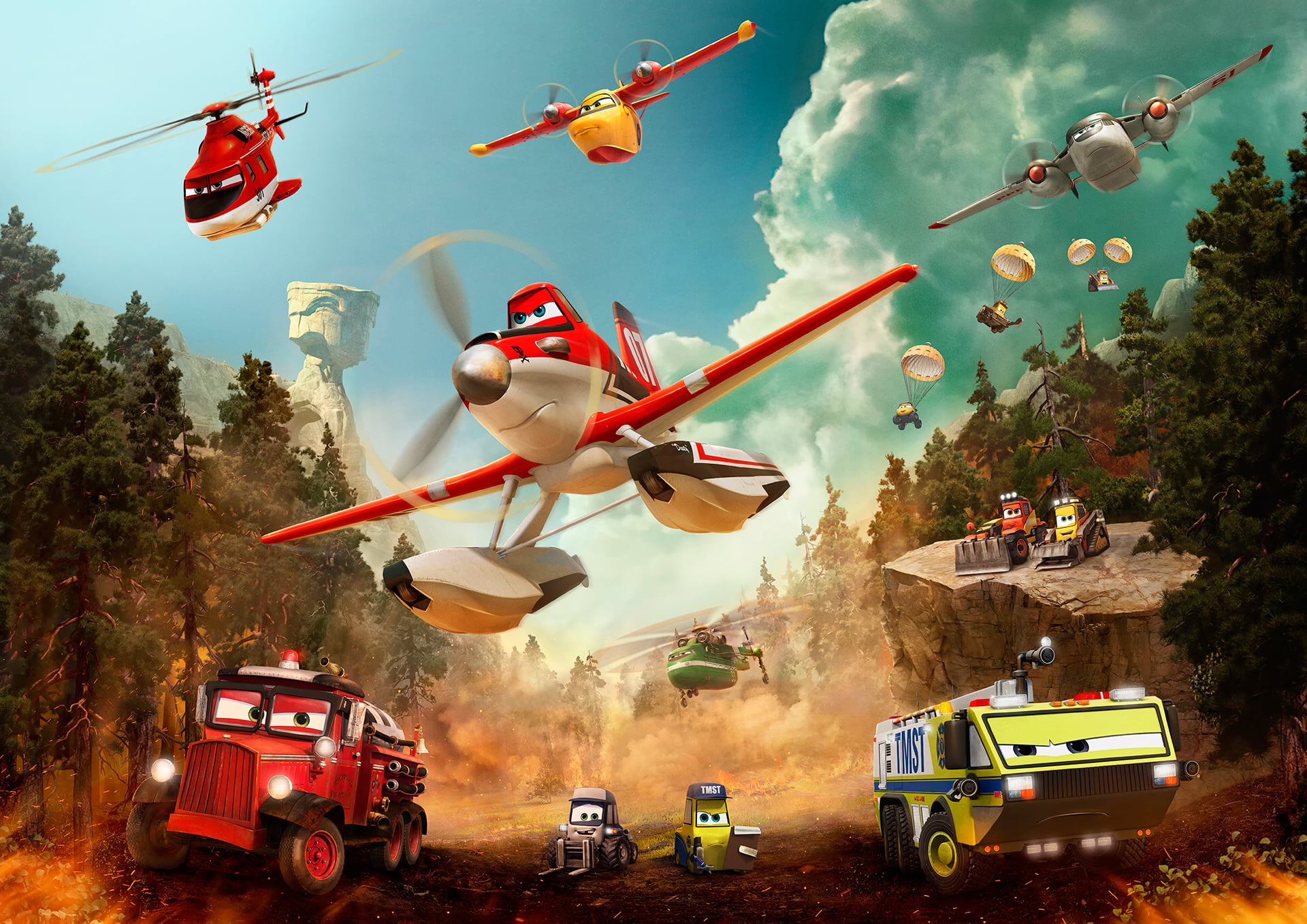car, 1080P, air, sky, transportation, plant, mode of transportation, land Vehicle, air Vehicle, hovering, nature, toy, mid-Air, tree, airplane, HD Wallpaper