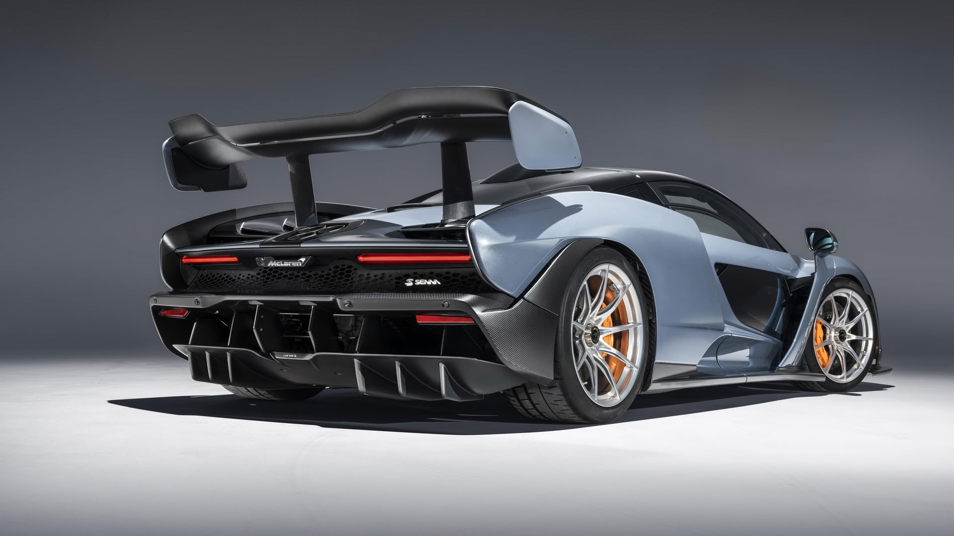 McLaren Senna, motorsport, auto racing, luxury, sport, sports car, carbon fiber , Victory Grey, transportation, diffusers, competition, car, motor vehicle, HD Wallpaper