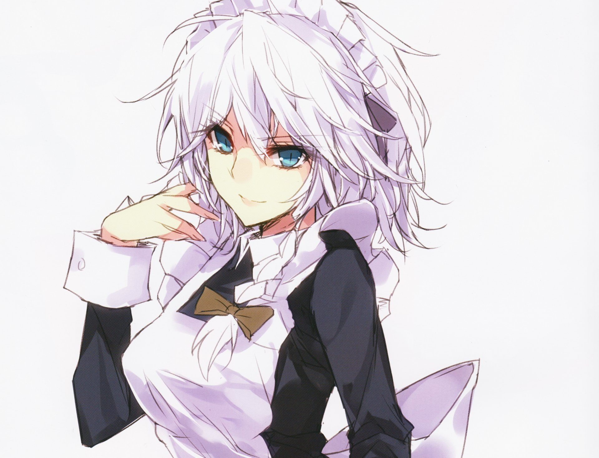Sakuya Izayoi, Anime, Touhou, 1080P, HD Wallpaper