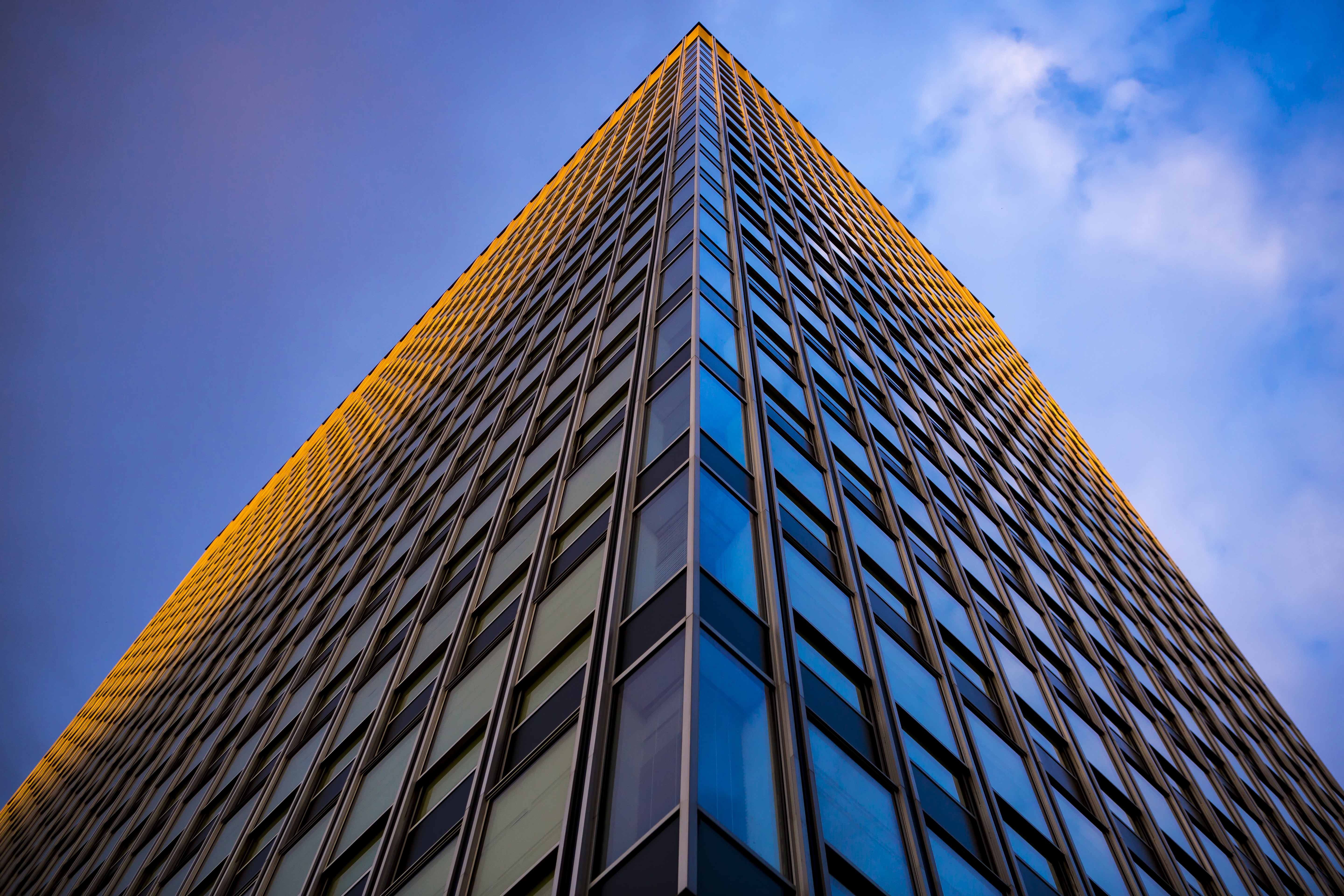 glass - material, facade, architecture, built structure, wall, skyscraper, england, financial district, nature, curtain, art tower, modern, building, tall - high, HD Wallpaper