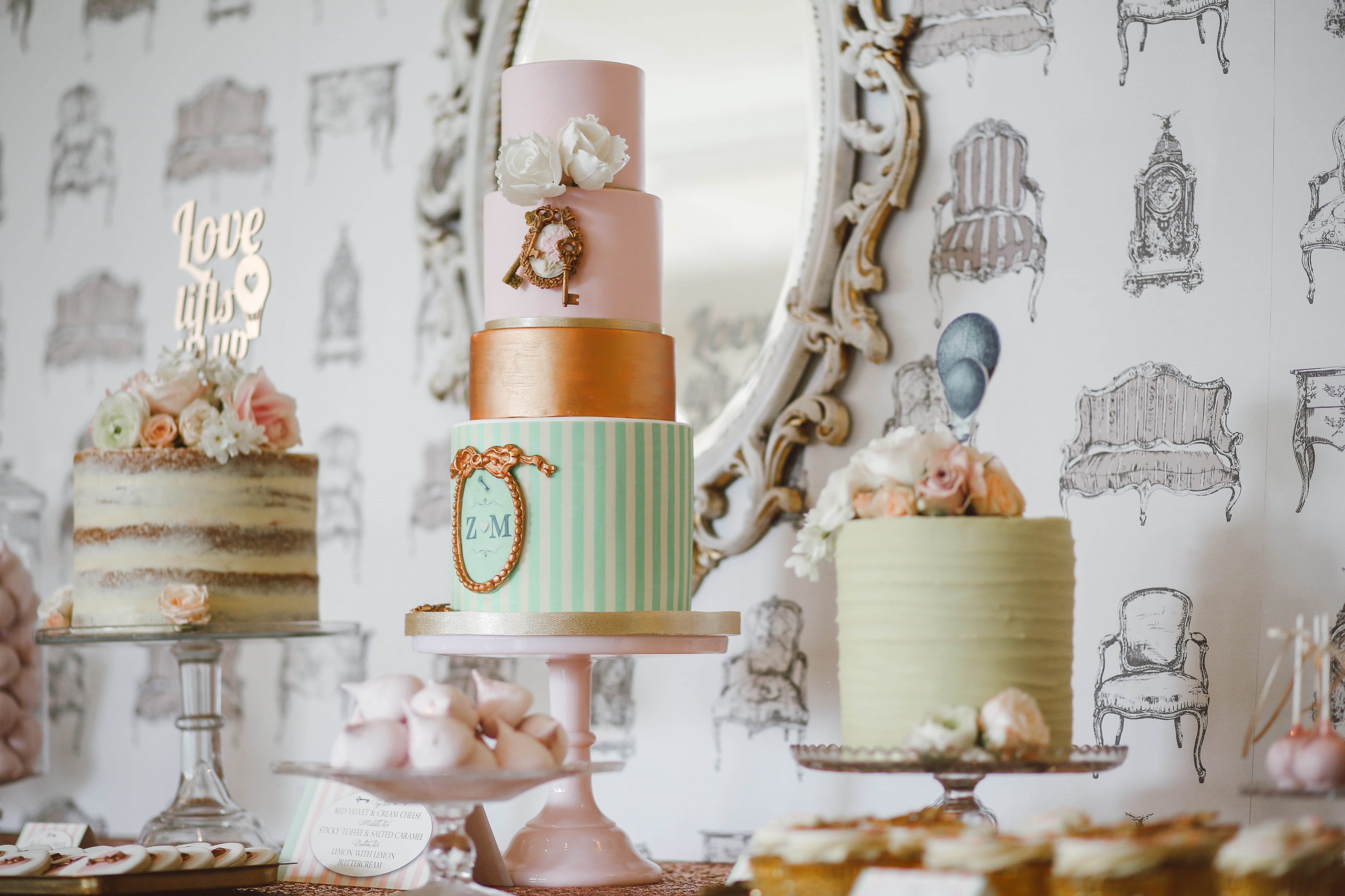 ceramics, close-up, sheffield, treat, sugar, decoration, still life, for sale, sweet food, container, decor, assorted, plate, dessert, cakes, three, HD Wallpaper