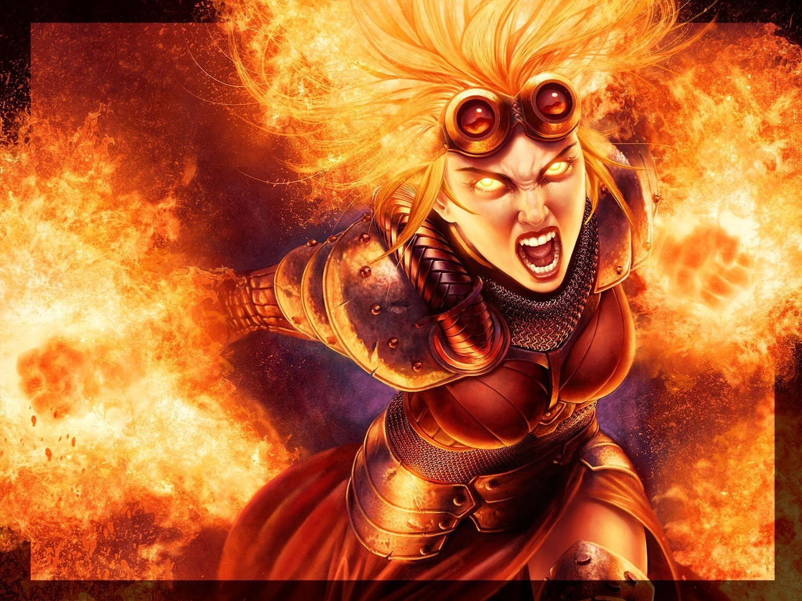 Magic: The Gathering, fantasy art, 720P, Gamer, Chandra Nalaar, HD Wallpaper