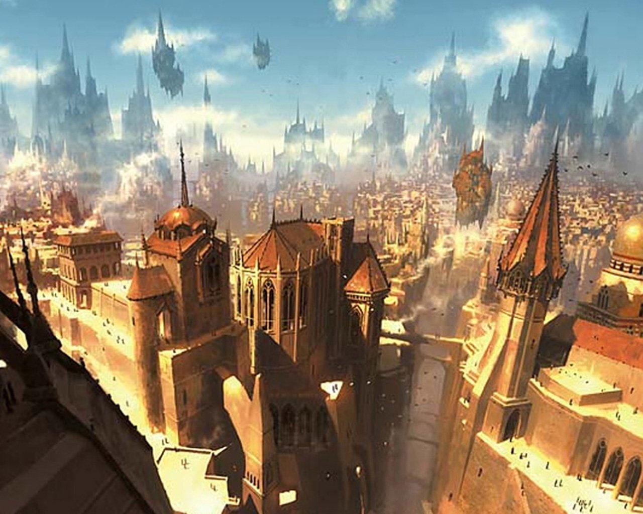 City, Magic: The Gathering, 720P, Fantasy, Ravnica (MTG), HD Wallpaper