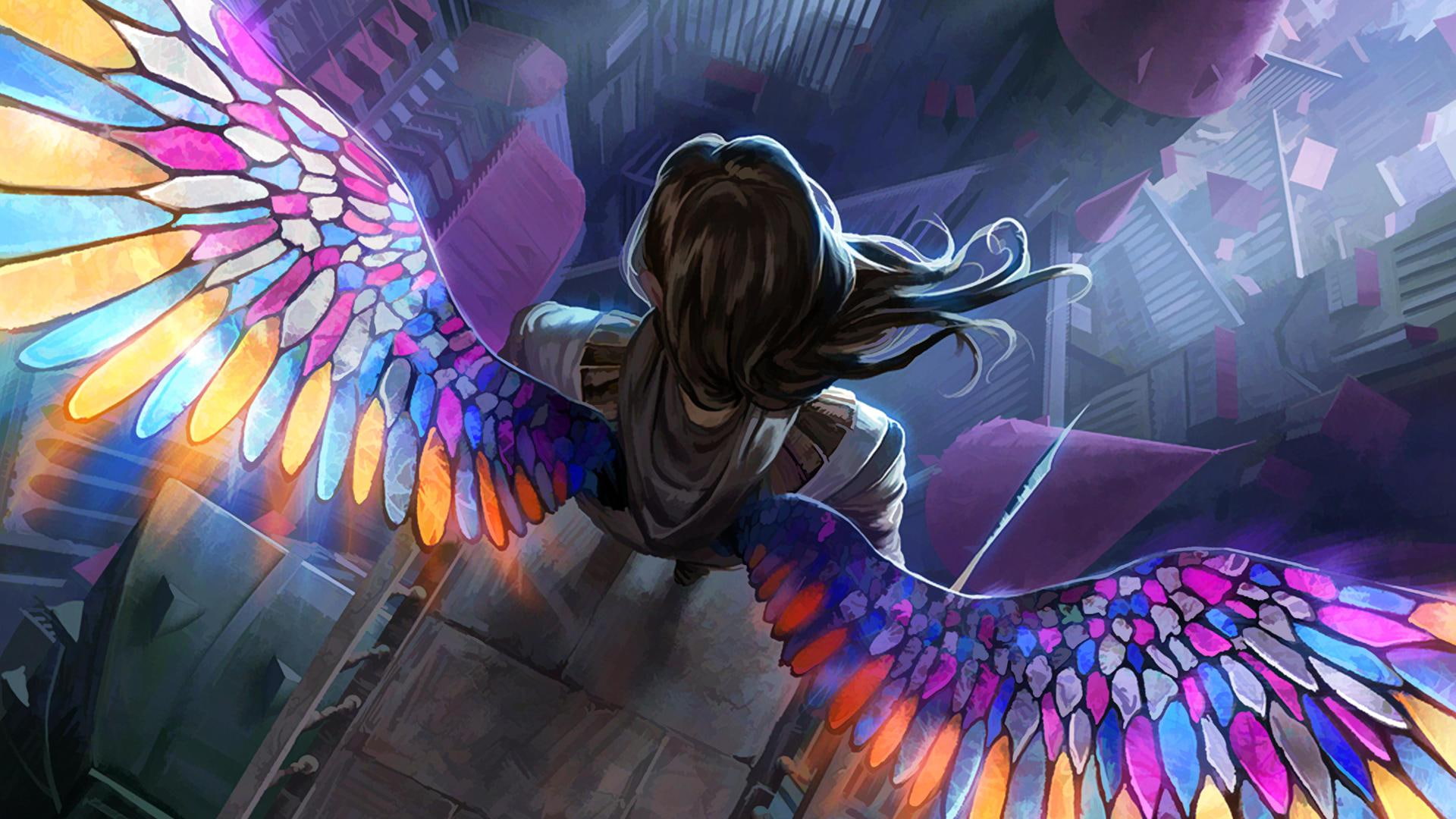 art, digital art, angel, magic, gathering, digital, fantasy art, fantasy, 1080P, HD Wallpaper