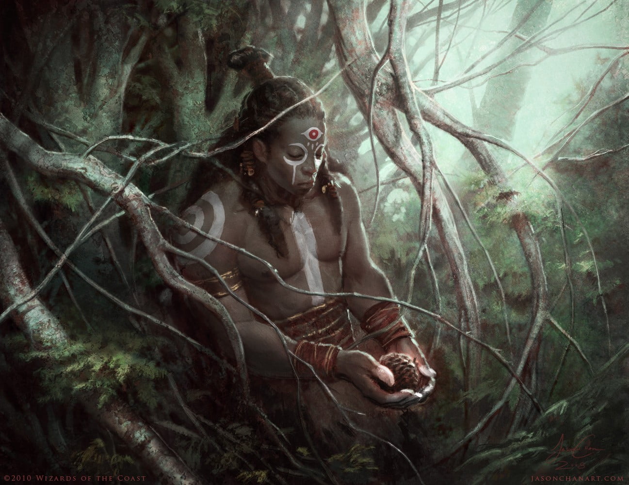 tree, Magic: The Gathering, contemplation, plant, woodland, people, beautiful people, nature, mystery, beauty in nature, Gamer, outdoors, fairy tale, land, HD Wallpaper