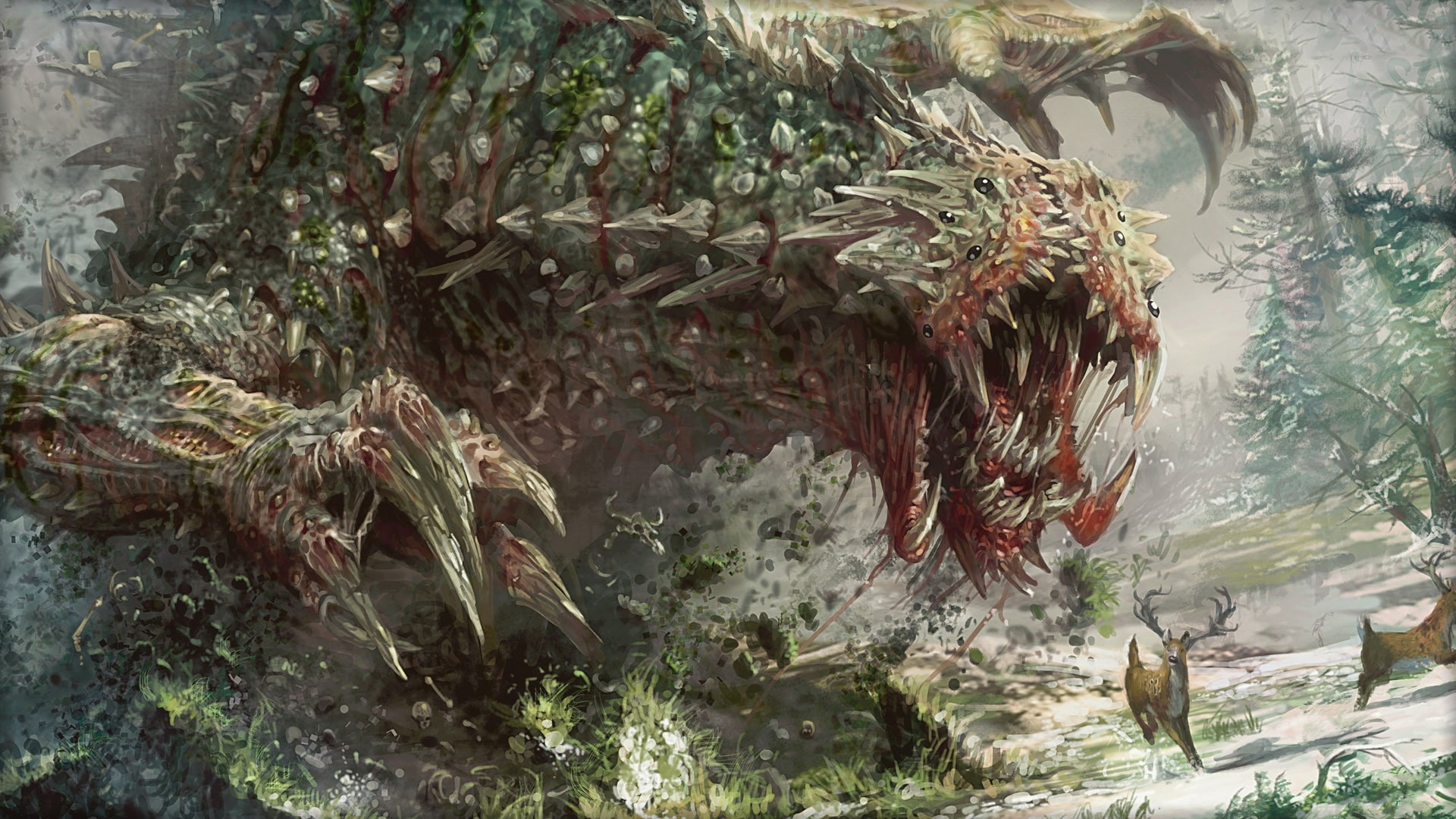 fantasy art, tarmogoyf, 1080P, Magic: The Gathering, creature, HD Wallpaper