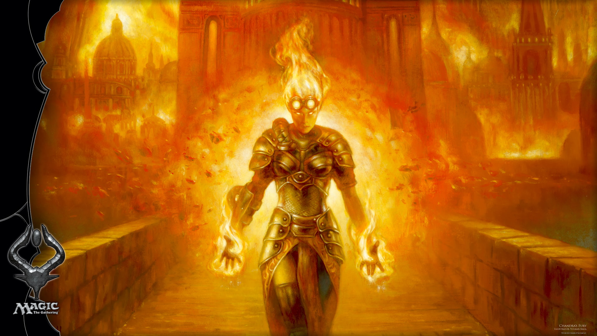 art and craft, heat - temperature, fire, indoors, illuminated, human representation, fire - natural phenomenon, motion, no people, male likeness, Magic: The Gathering, HD Wallpaper