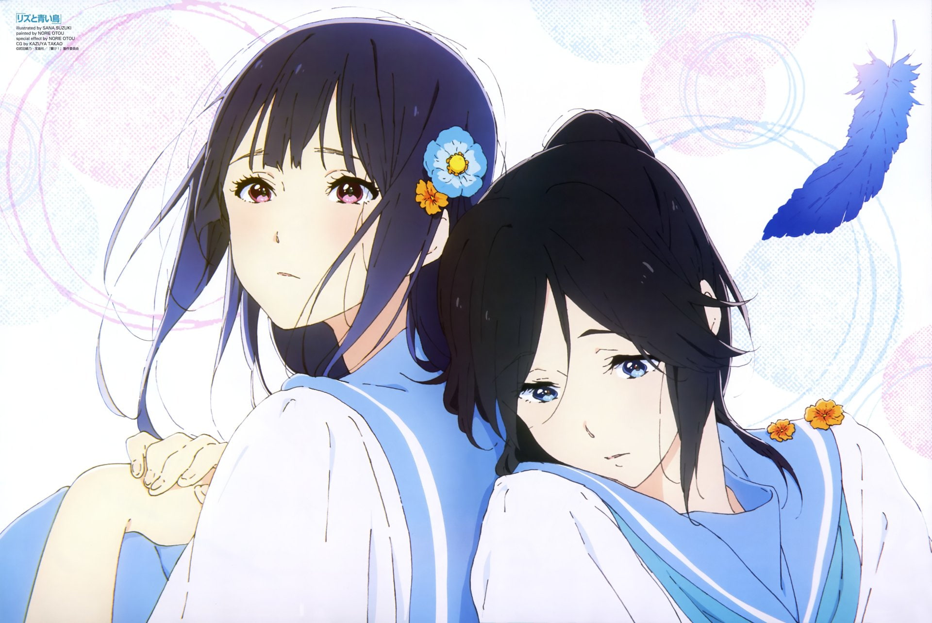 Anime, Mizore Yoroizuka, Nozomi Kasaki, Sound! Euphonium, 1080P, HD Wallpaper