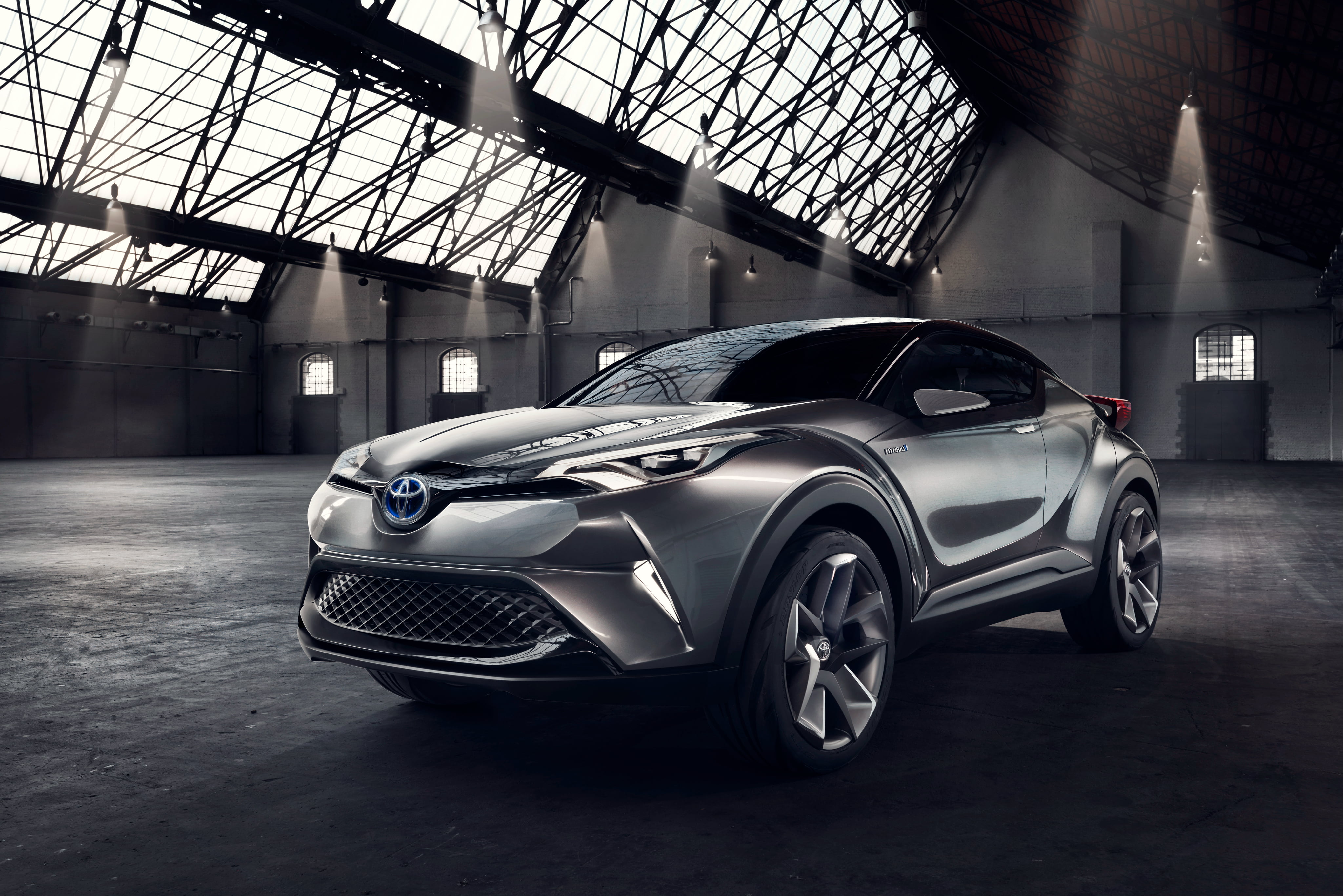 shiny, wealth, modern, city, vintage car, motor vehicle, 4K, C-HR, garage, land vehicle, metal, no people, gray, mode of transportation, sports car, luxury, HD Wallpaper