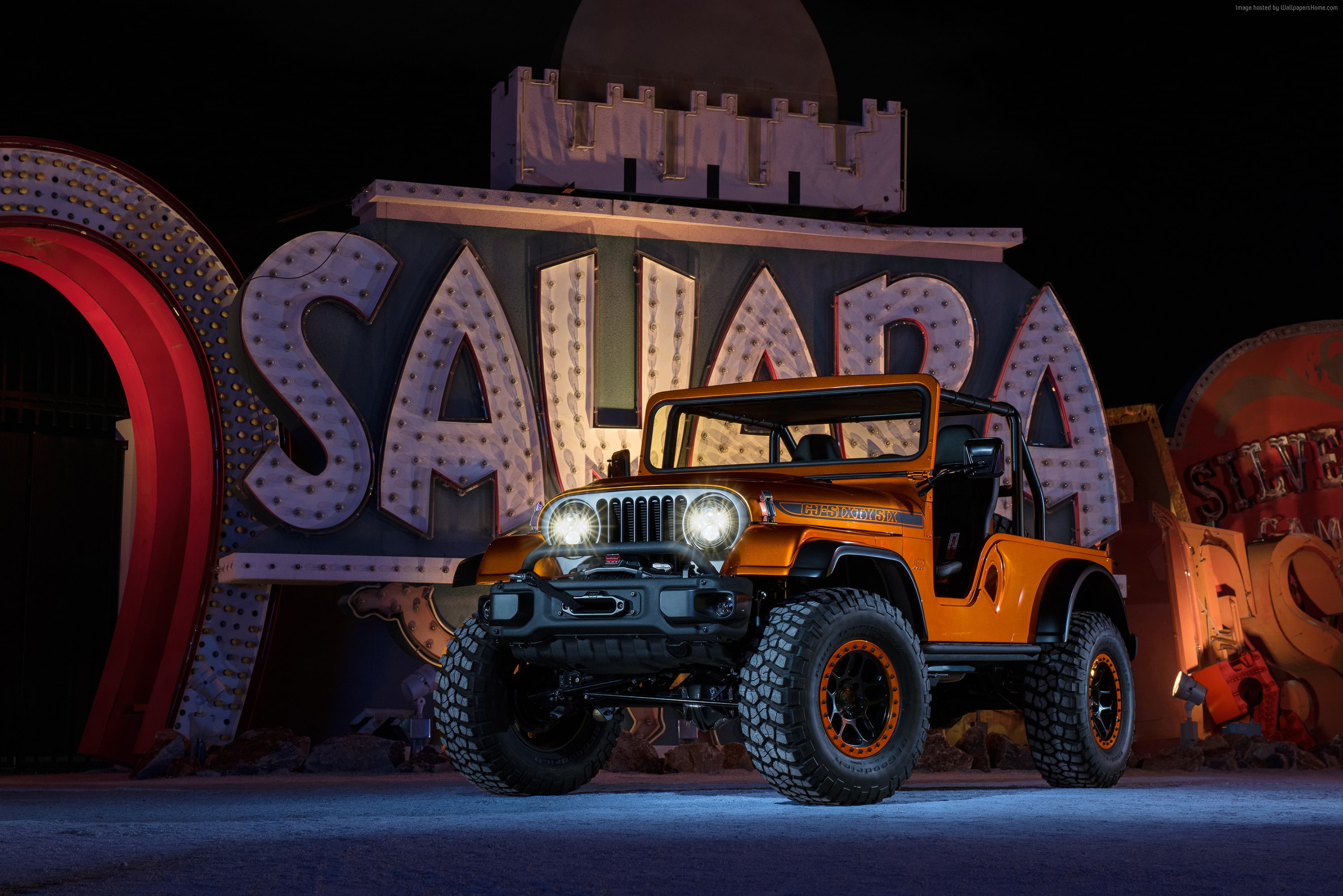 2K, Jeep Wrangler, SUV, front, Jeep CJ66, HD Wallpaper