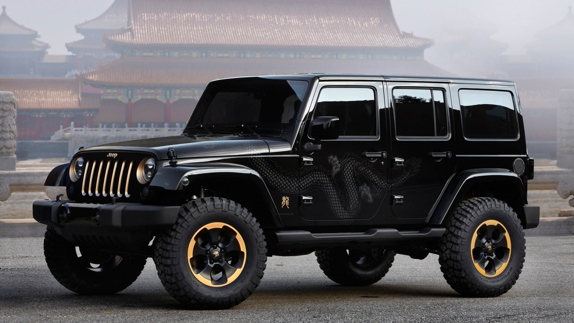 Jeep Wrangler, Jeep, 1080P, black cars, vehicle, car, HD Wallpaper