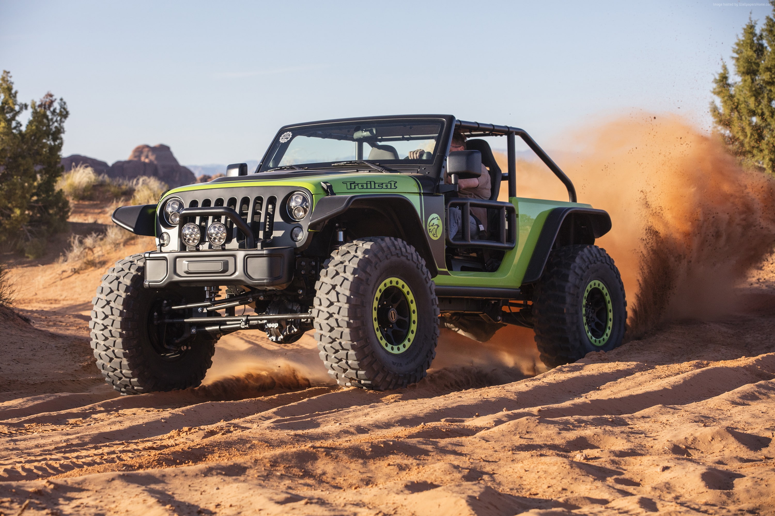 Jeep Wrangler Trailcat, 2K, NAIAS 2017, SUV, HD Wallpaper