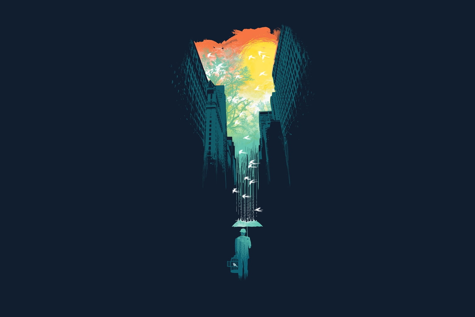 digital, minimalistic, digital art, artwork, hd, art, 720P, HD Wallpaper