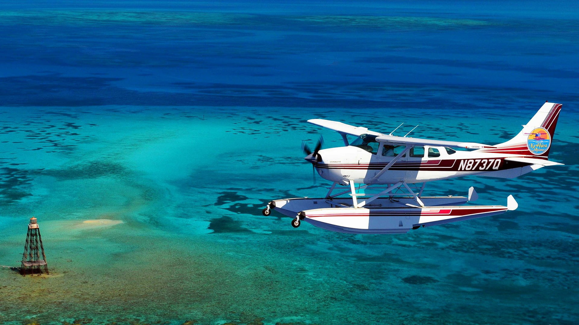 sport, vehicle, water, aerial view, mode of transportation, day, land, undersea, underwater, scuba diving, travel, air vehicle, airplane, outdoors, blue, HD Wallpaper