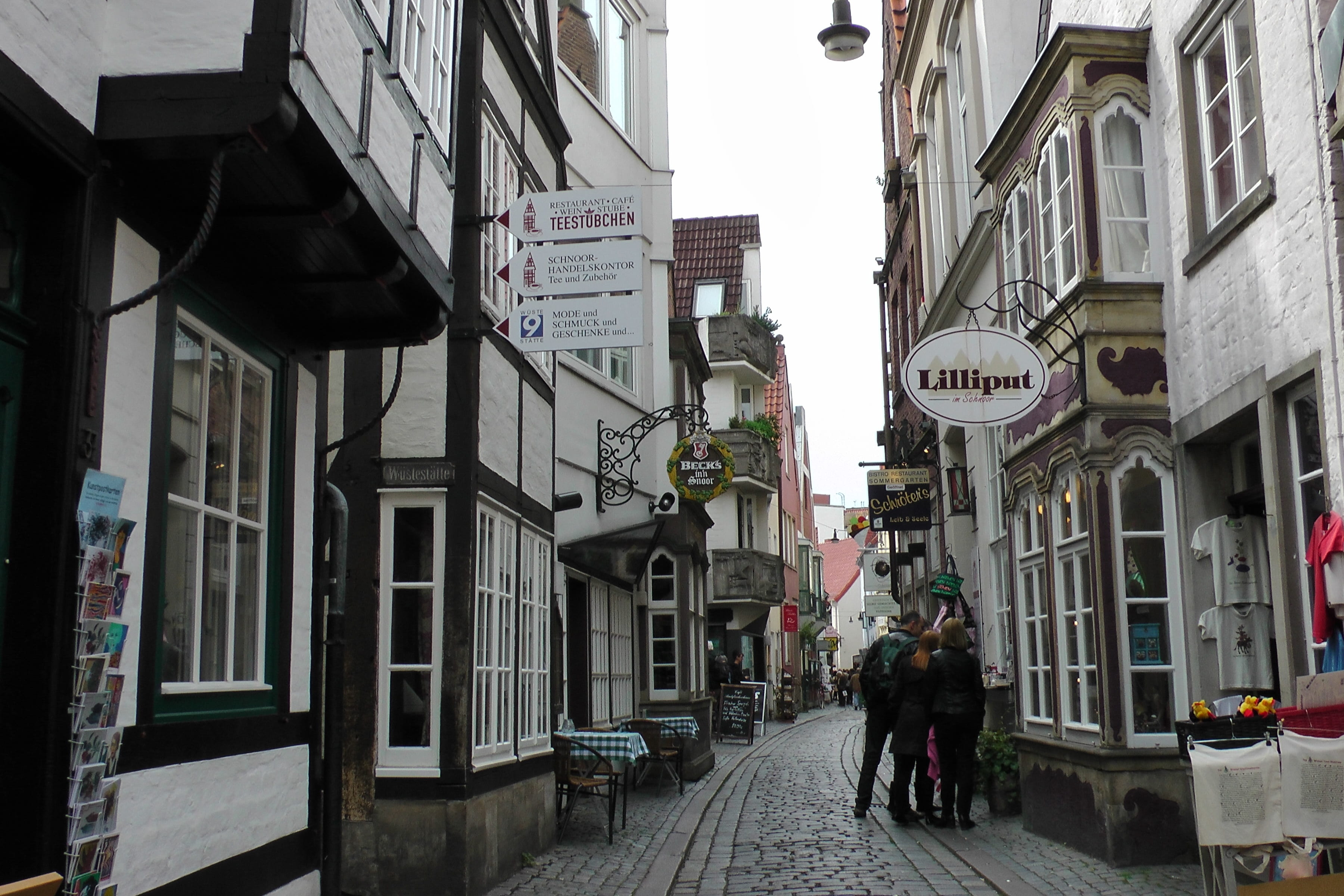 city, adult, old town, street, bremen city centre, city life, walking, people, group of people, leisure activity, narrow, built structure, schnoor quarter, HD Wallpaper