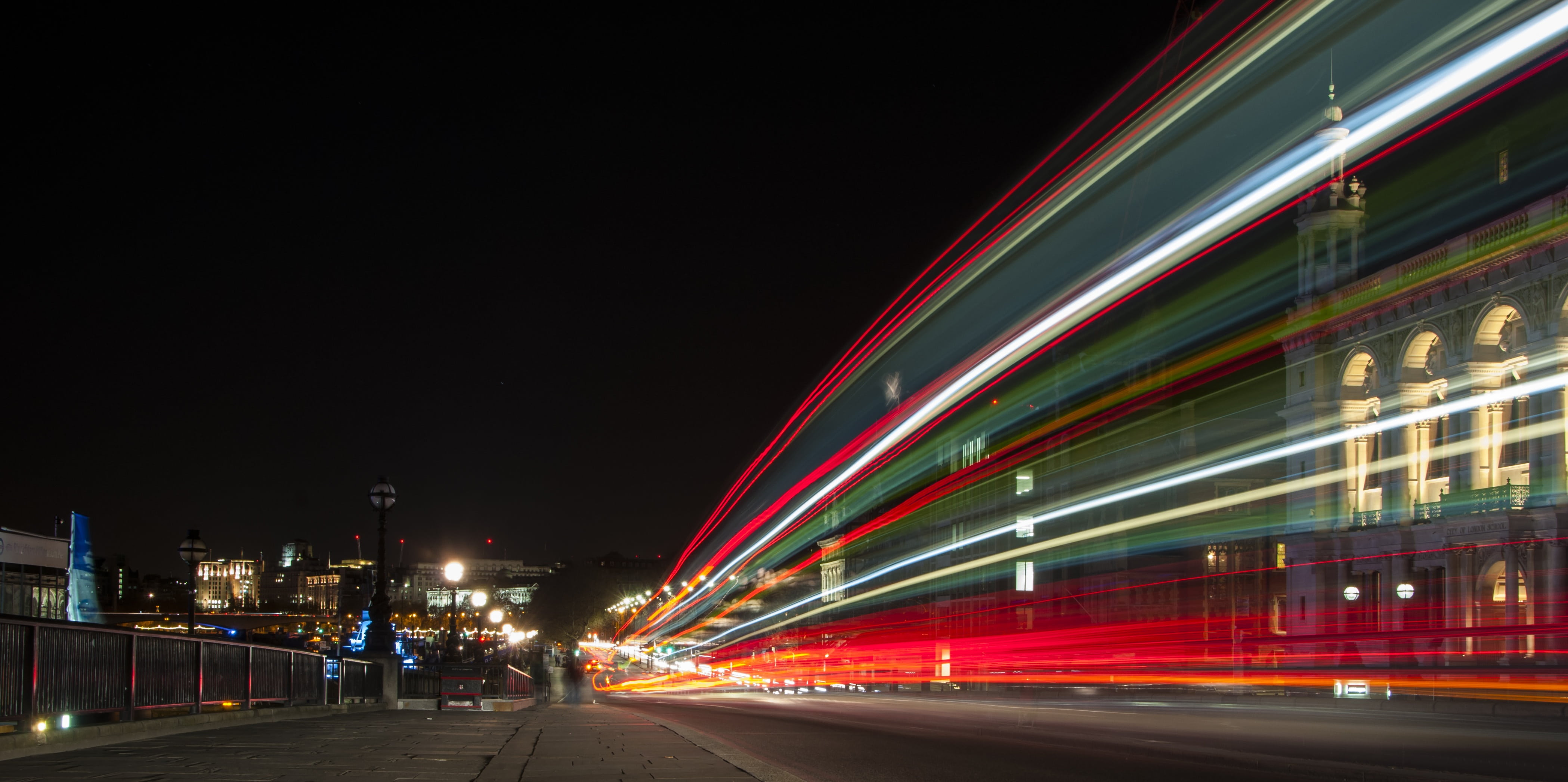 building exterior, nightlife, light trail, london, building, the way forward, united, built structure, city, sky, photography, motion, architecture, lapse, HD Wallpaper