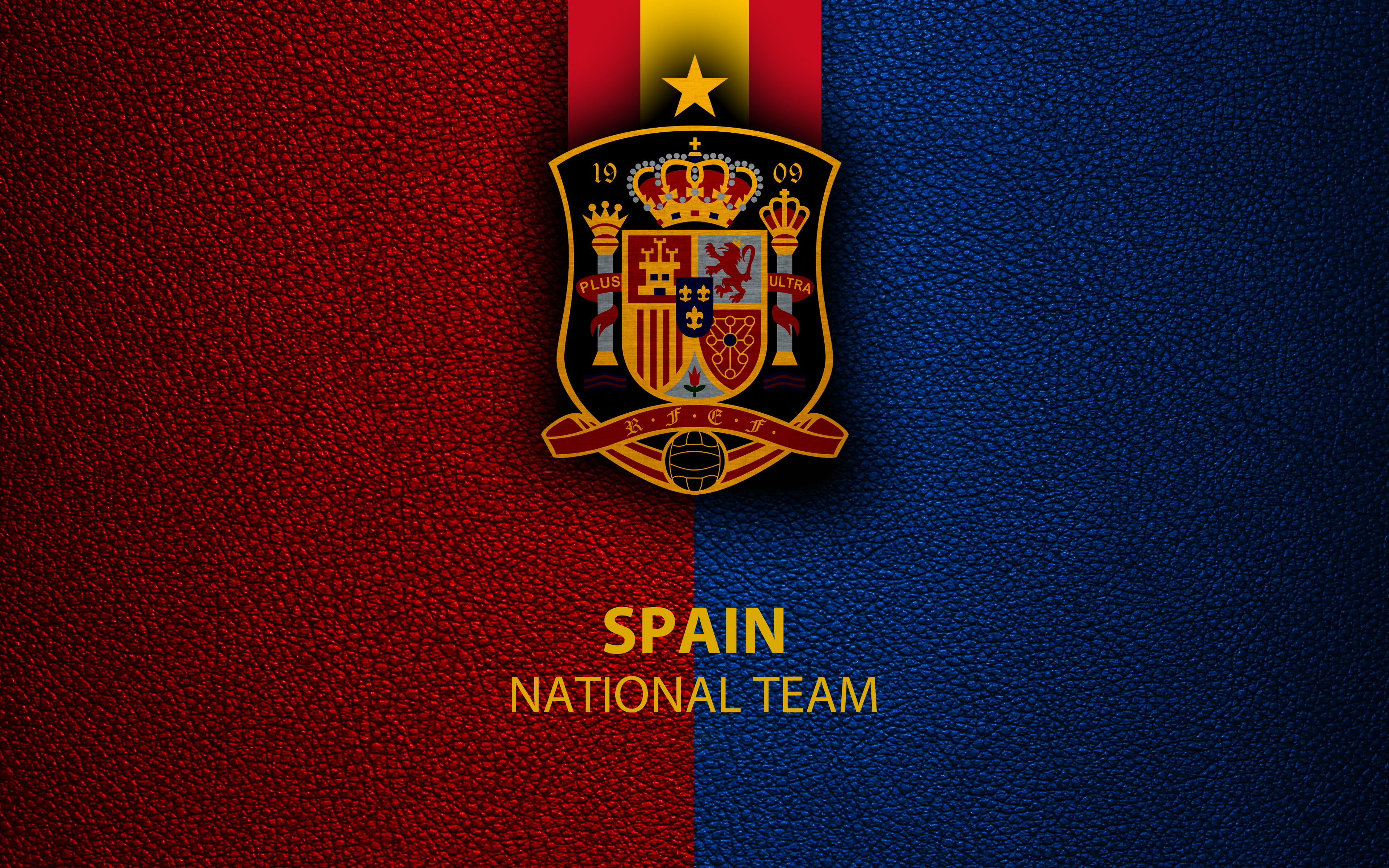 Logo, 4K, Emblem, Soccer, Spain, Spain National Football Team, HD Wallpaper