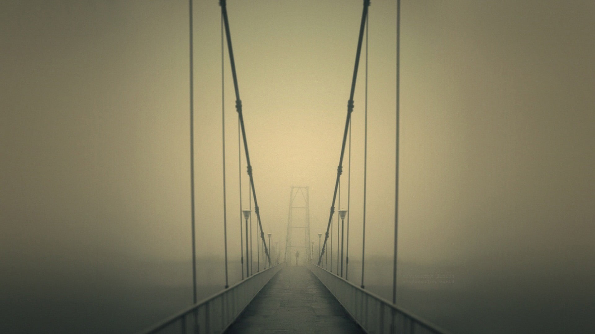  arcade, tranquility, the way forward, architecture, corridor, transportation, suspension, connection, absence, building, dusk, no people, fog, HD Wallpaper