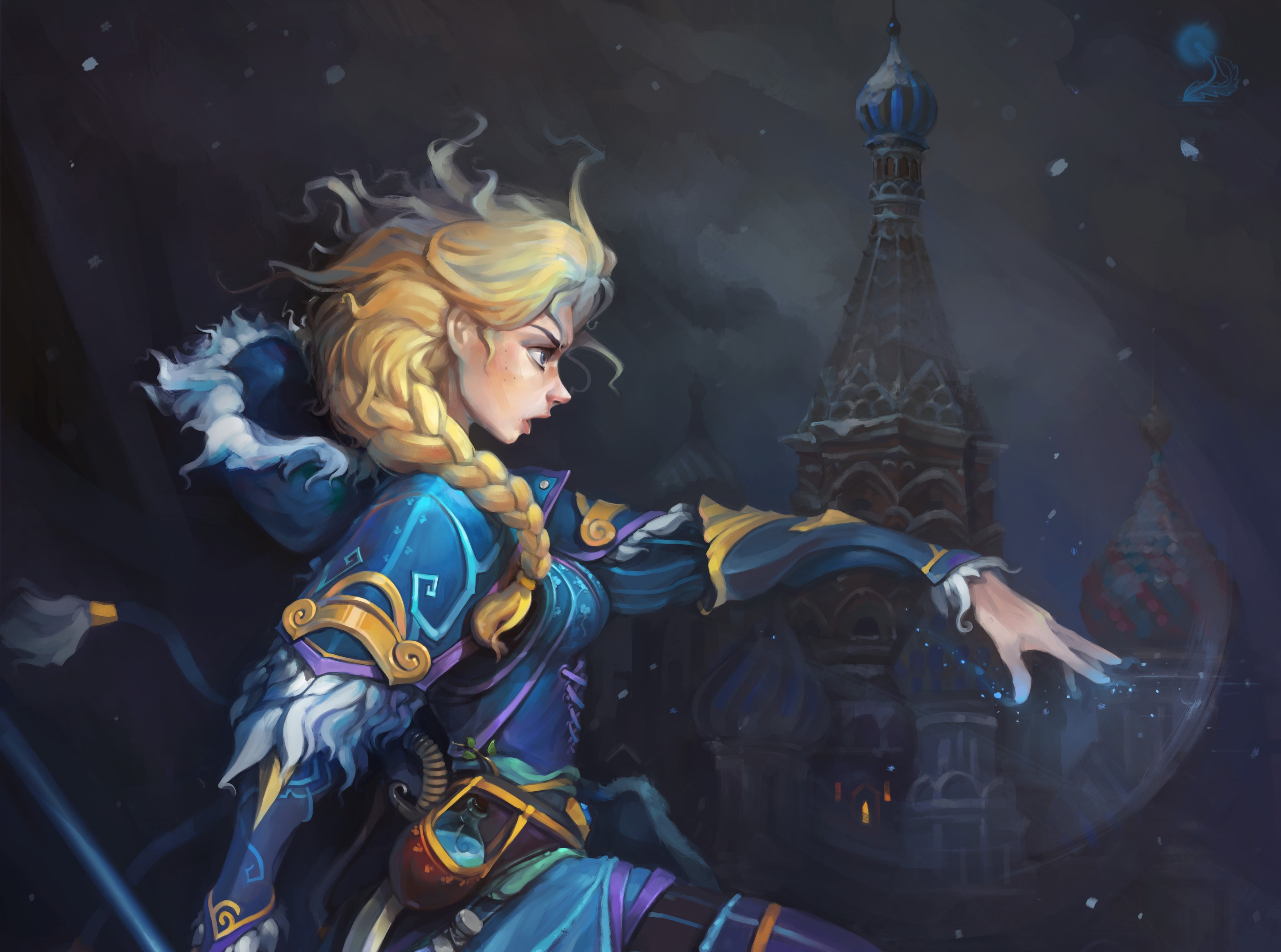 leisure activity, rylai, digital, one person, real people, representation, young adult, dota, women, crystal maiden, lifestyles, art and craft, HD Wallpaper