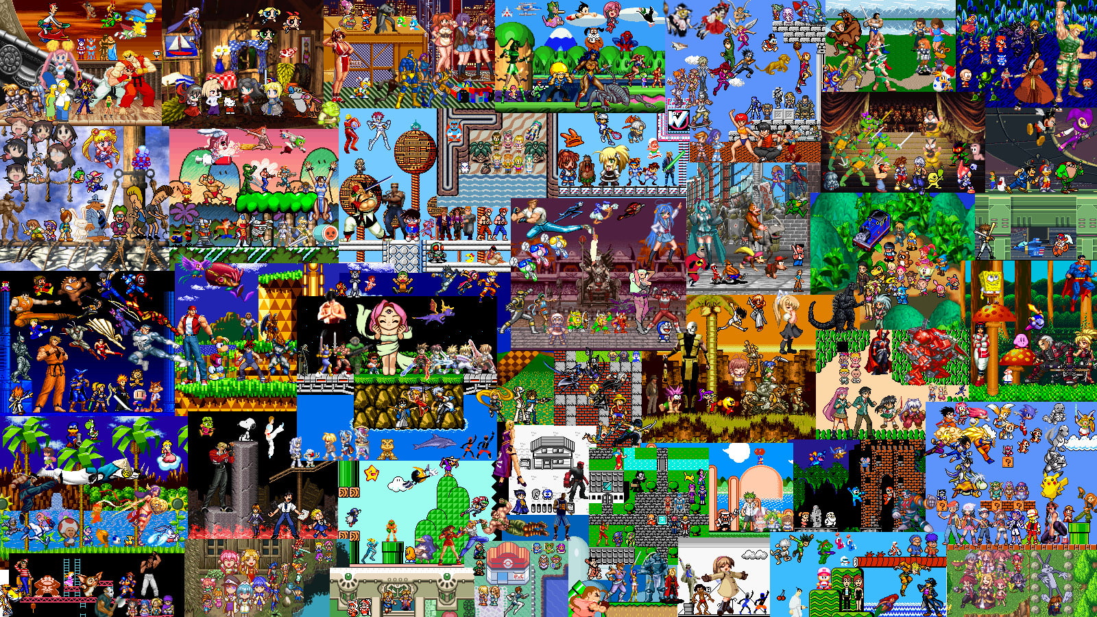 Collage, Video Game, 720P, HD Wallpaper