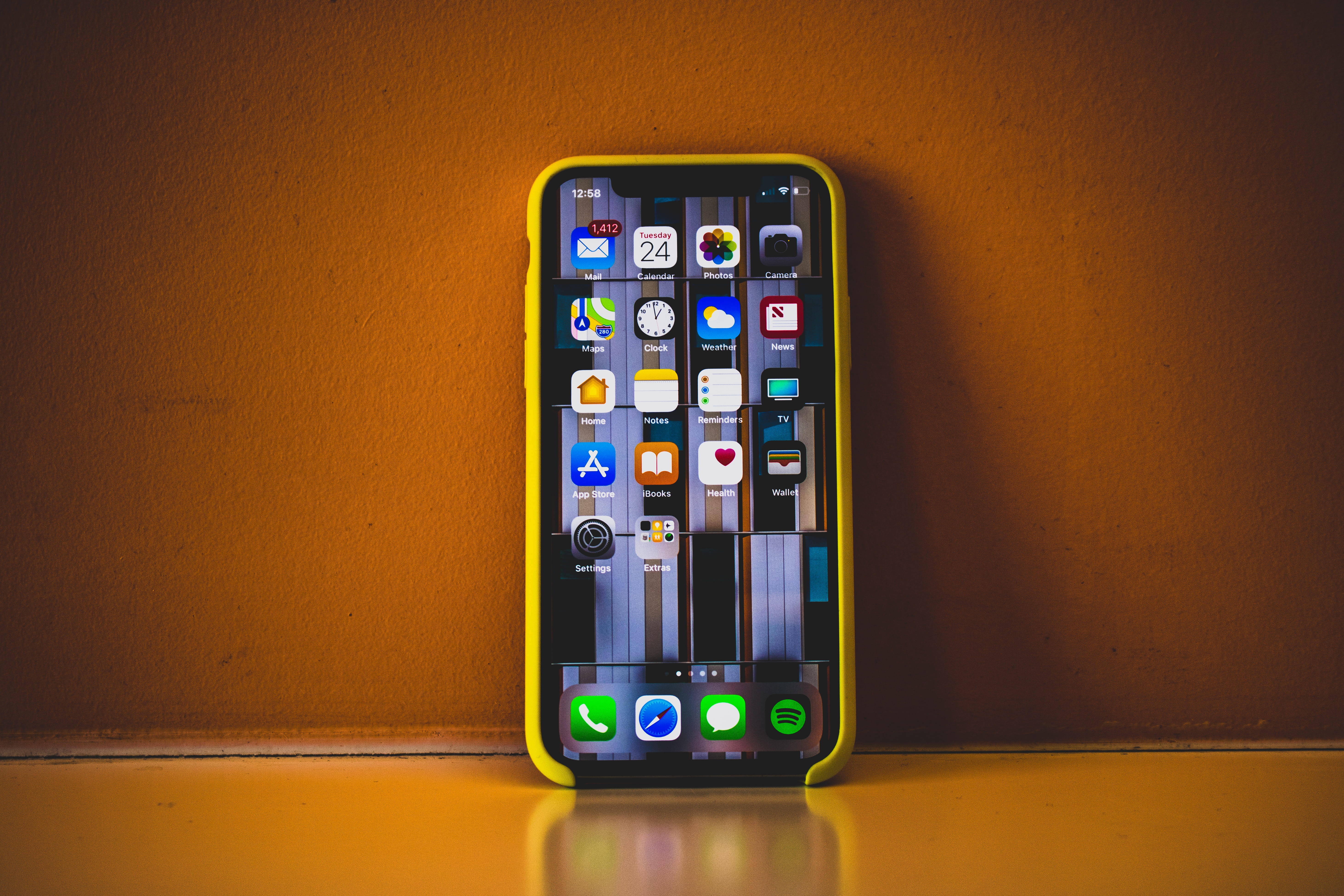 control, shadow, wireless, modern, yellow, touch, turned, indoors, close-up, cellular telephone, connection, electricity, wall - building feature, portable, HD Wallpaper