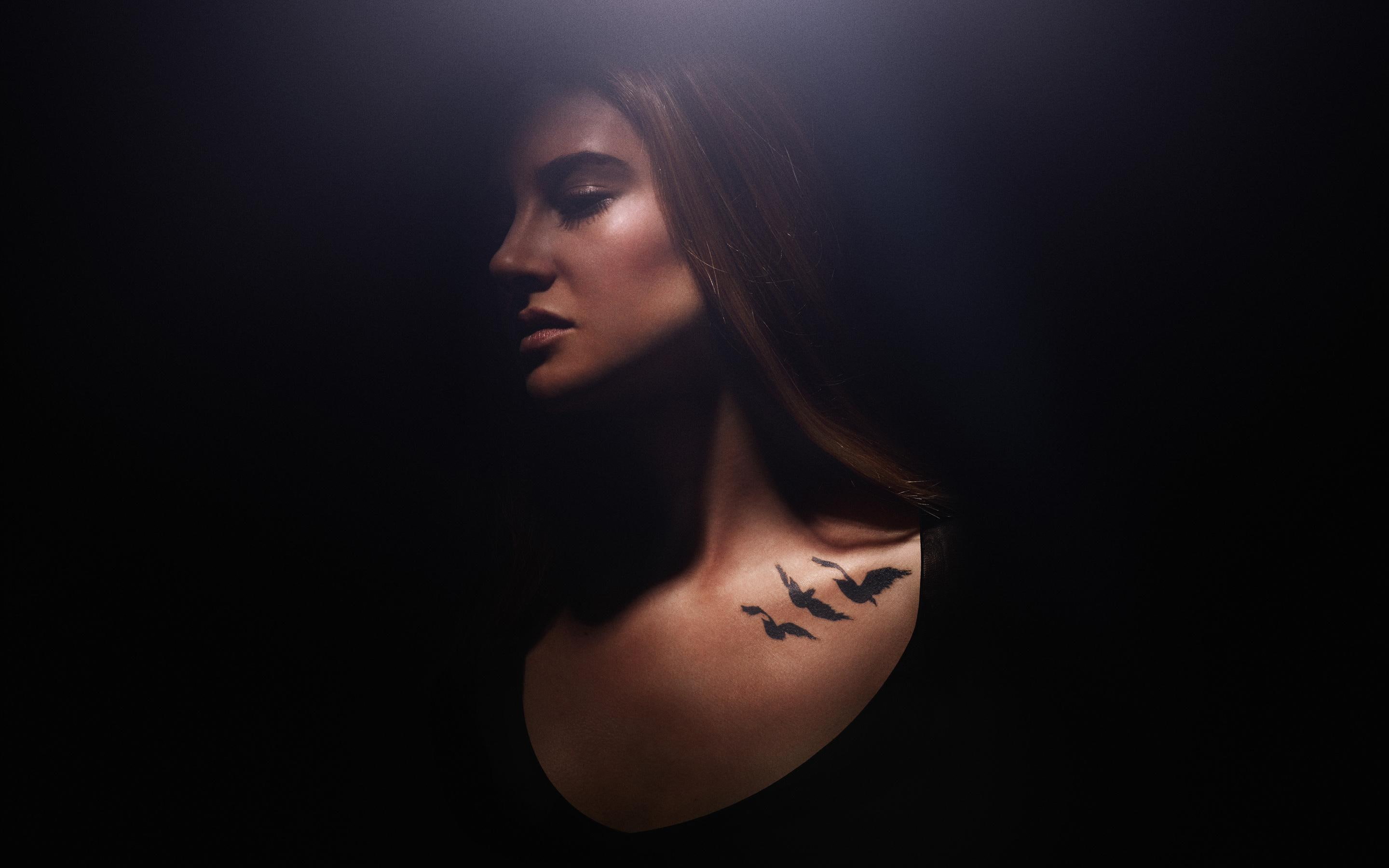 face, divergent, woman, woodley, shailene, 2K, HD Wallpaper