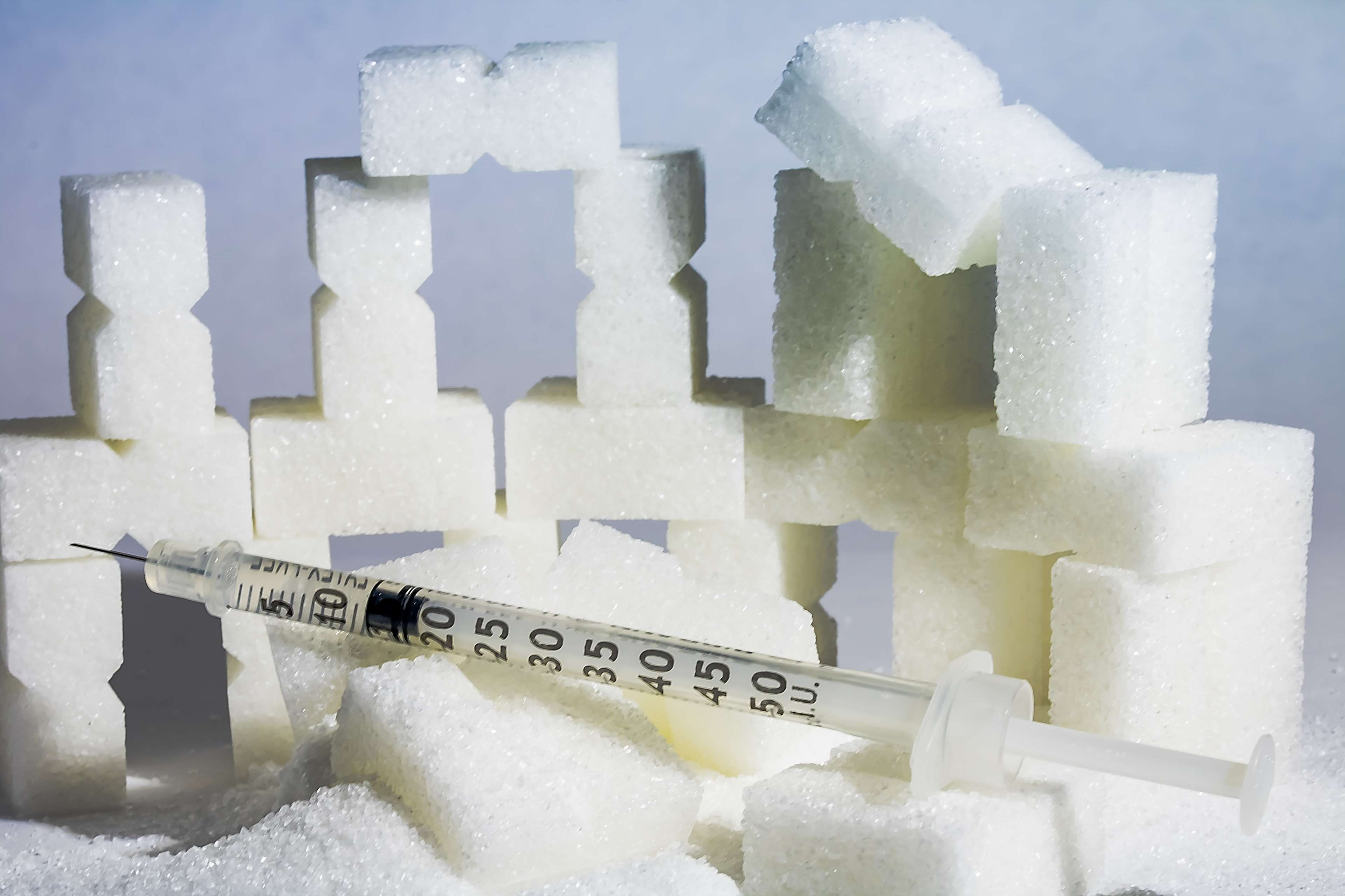 blue background, syringe, insulin syringe, diet, white color, western script, insulin, diabetes, communication, bless you, still life, white sugar, social issues, HD Wallpaper