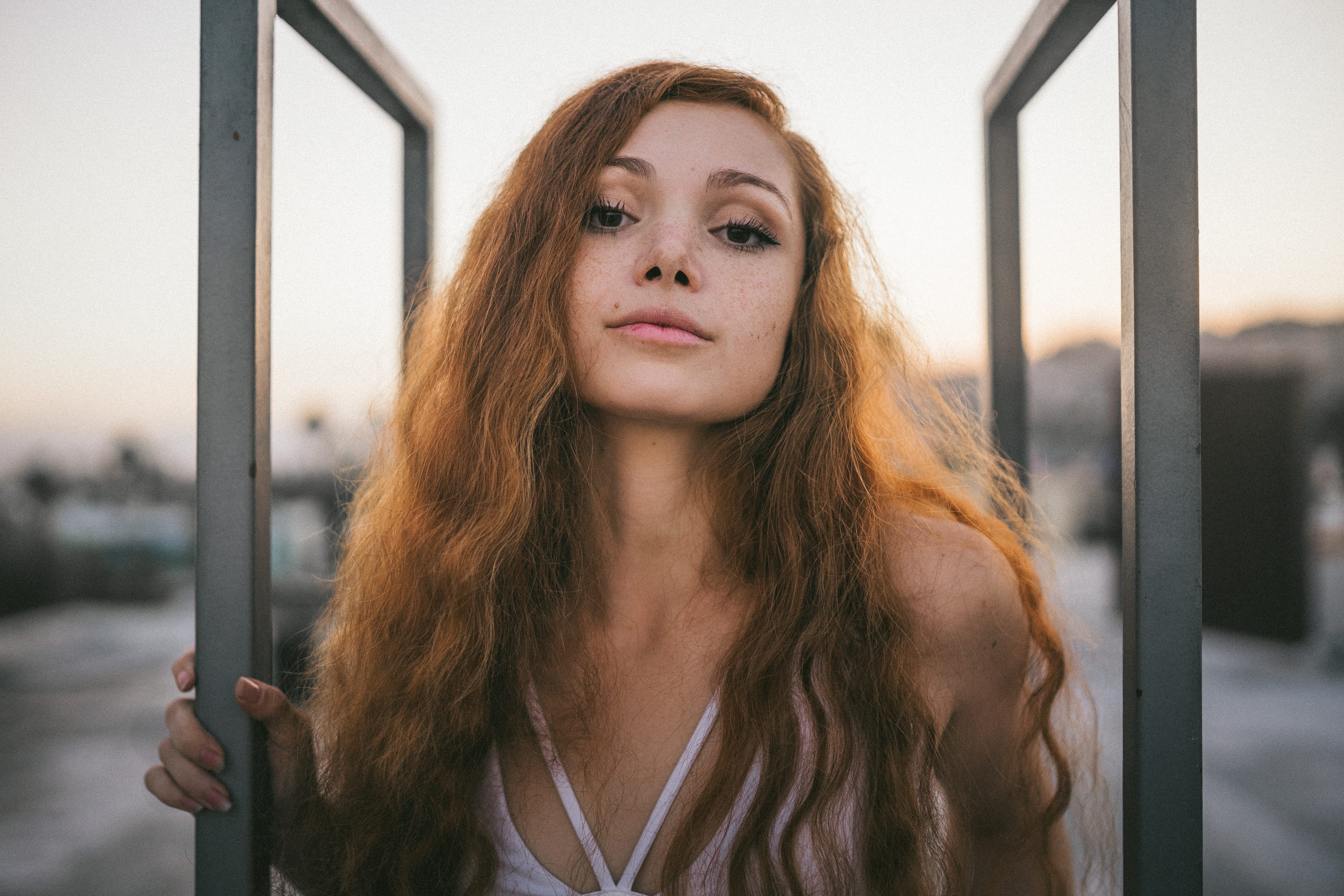 beauty, human Face, selfie, window, depression - Sadness, outdoors, lifestyles, pose, female, wearing, beautiful, city, face, sadness, looking, person, HD Wallpaper