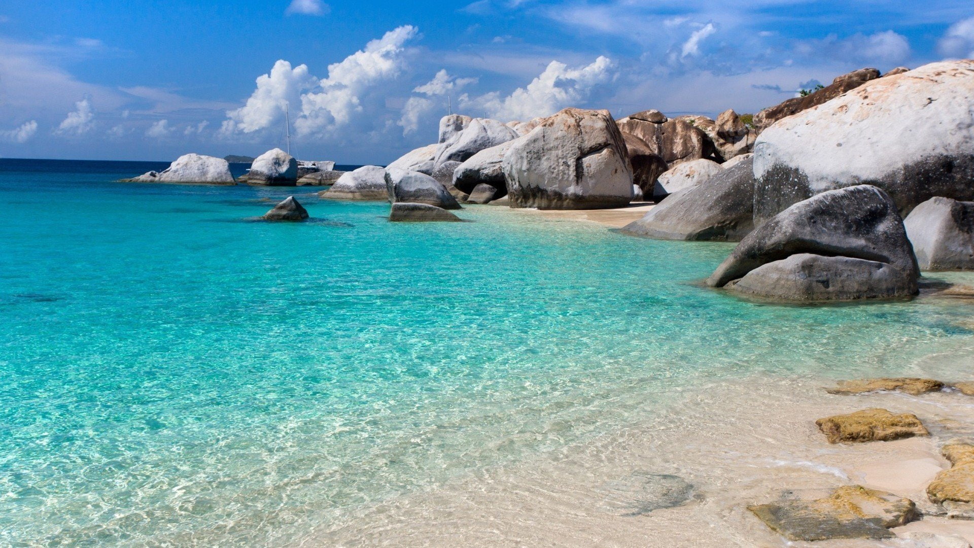 1080P, islands, canary, rocks, beaches, sea, fuerteventura, HD Wallpaper