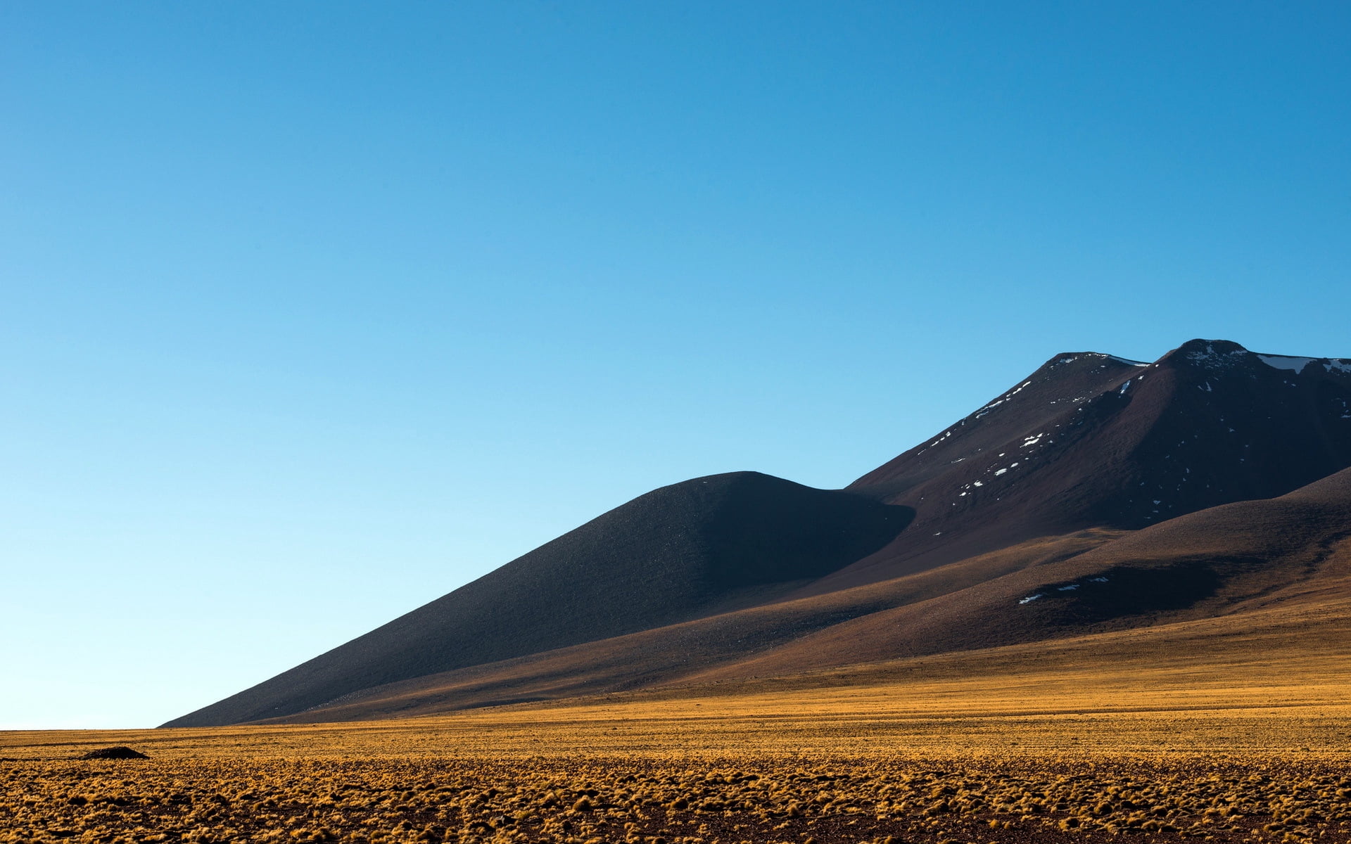 no People, nature, wilderness Area, lanzarote, blue, outdoors, hill, lava, beauty In Nature, extreme Terrain, environment, tranquil scene, non-urban scene, HD Wallpaper