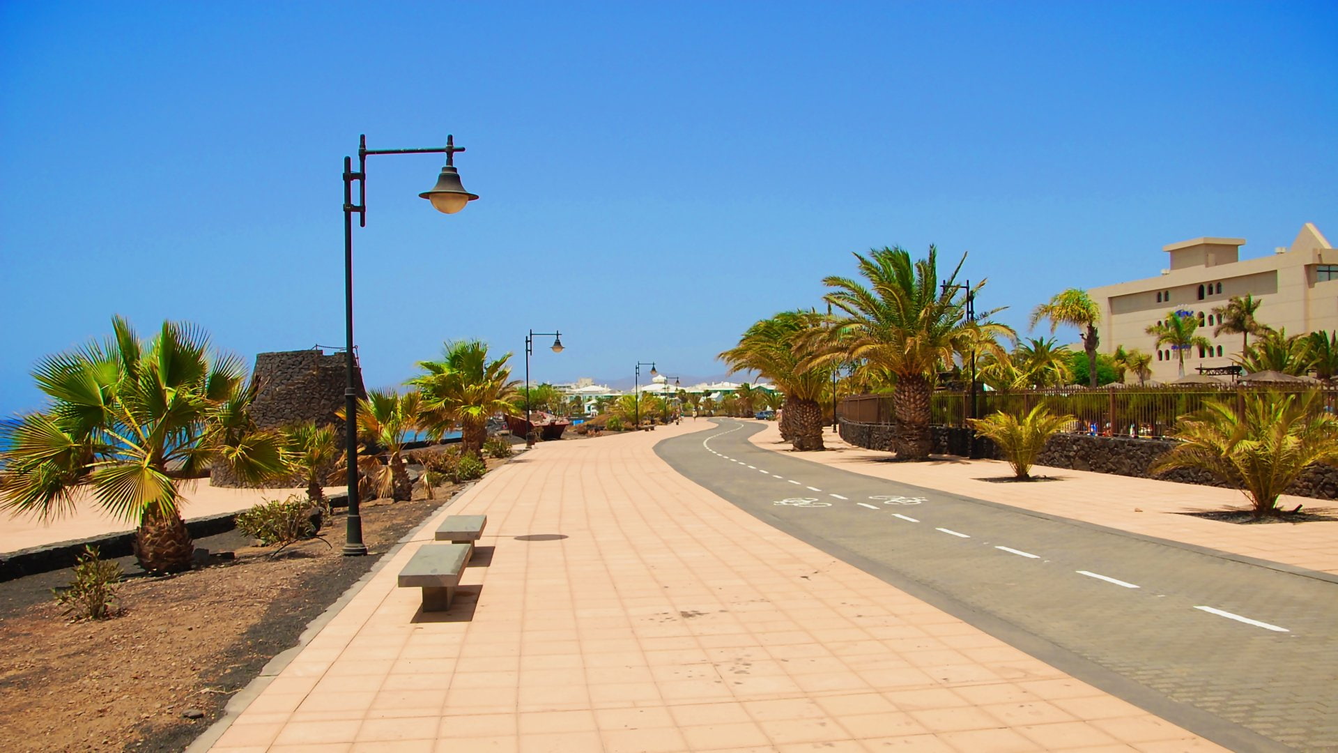 Man Made, 1080P, Road, Lanzarote, Puerto Del Carmen, HD Wallpaper