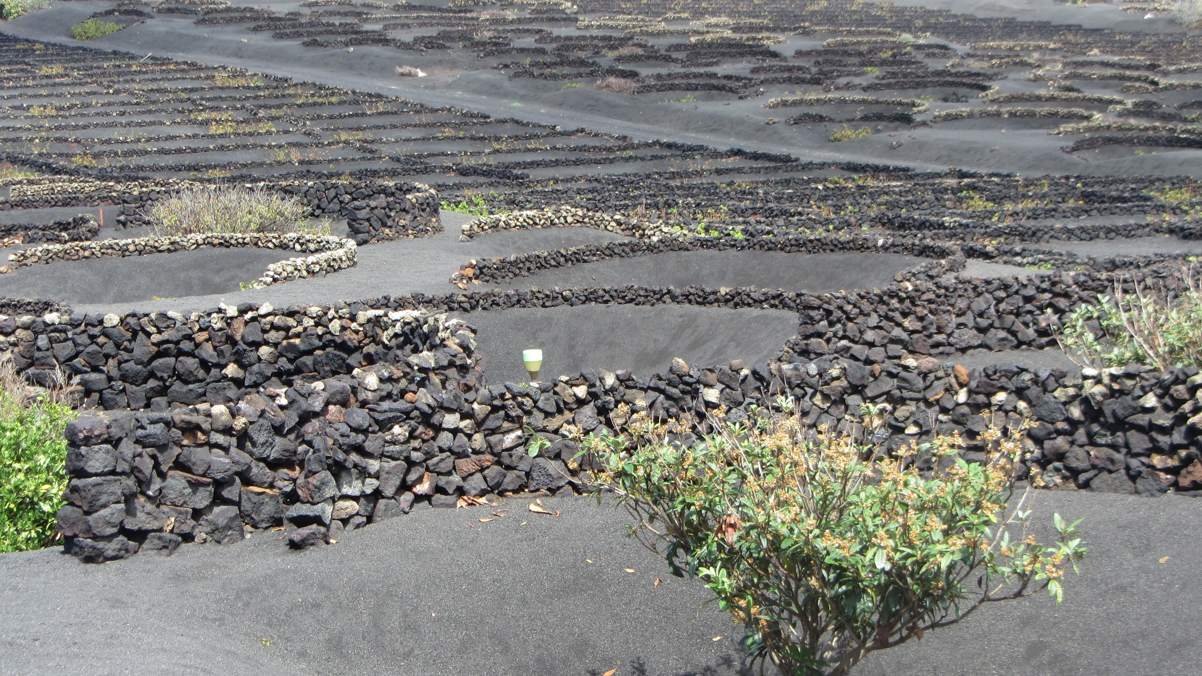 tranquility, outdoors, sunlight, lanzarote, road, high angle view, solid, growth, nature, tranquil scene, day, holidays, land, gravel, the devil, rock, HD Wallpaper