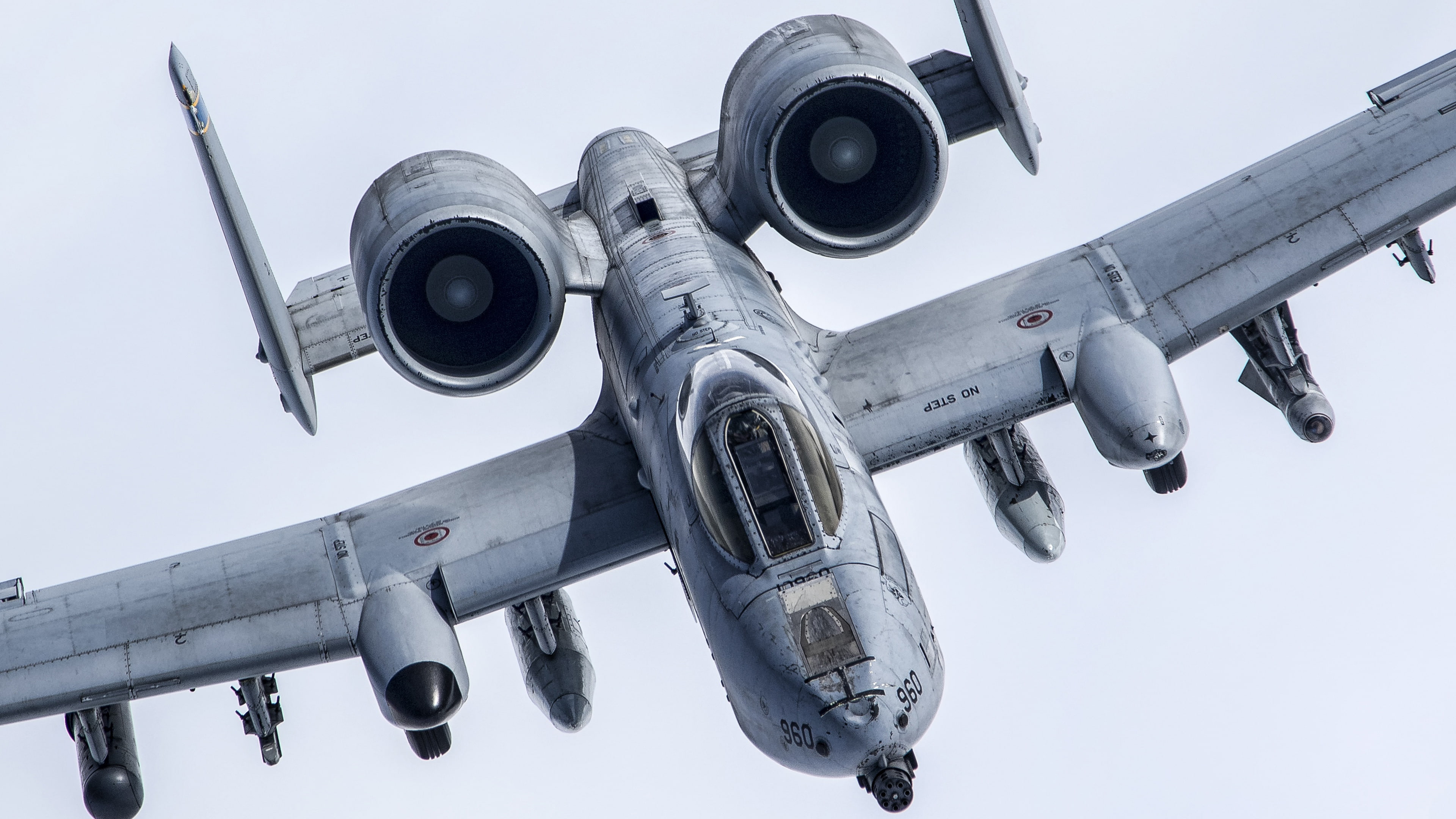 Fairchild Republic A-10 Thunderbolt II, air vehicle, propeller, jet engine, aerospace industry, airplane, transportation, military, flying, on the move, HD Wallpaper