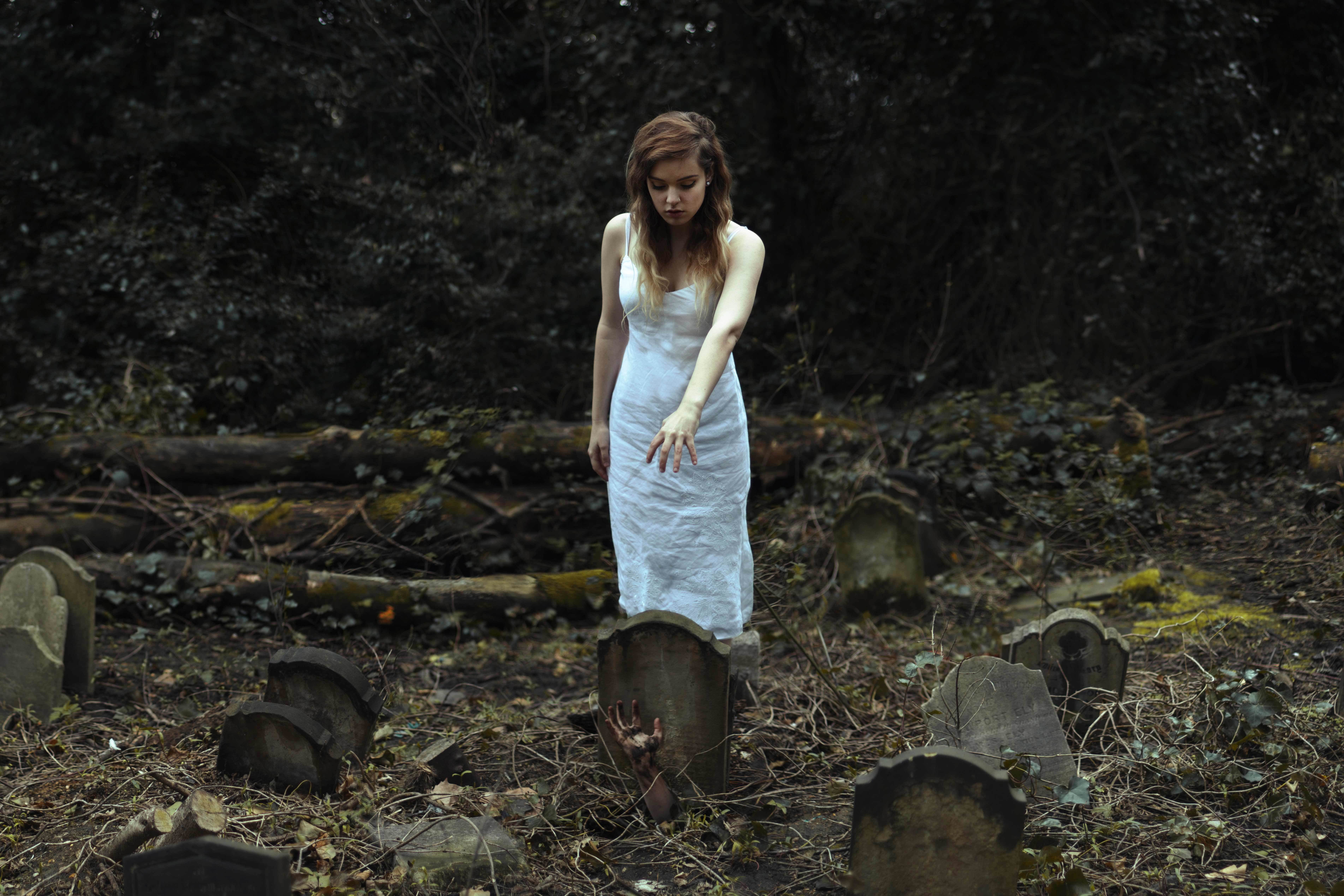lifestyles, hairstyle, outdoors, full length, forest, model, land, hands, standing, real people, nature, front view, looking at camera, plant, Graves, young adult, HD Wallpaper